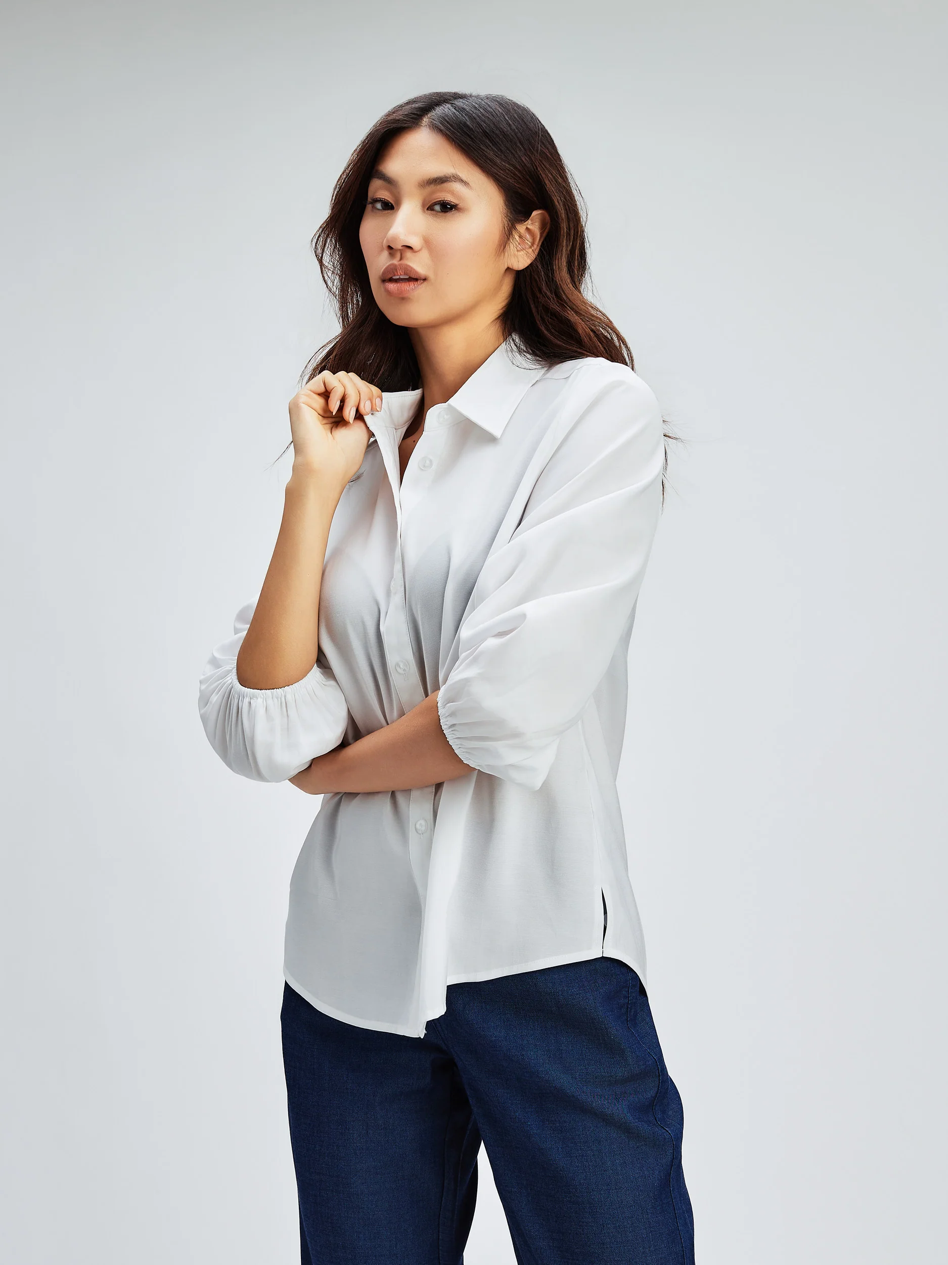 Blouse à manches 3/4 avec boutons - Image 8