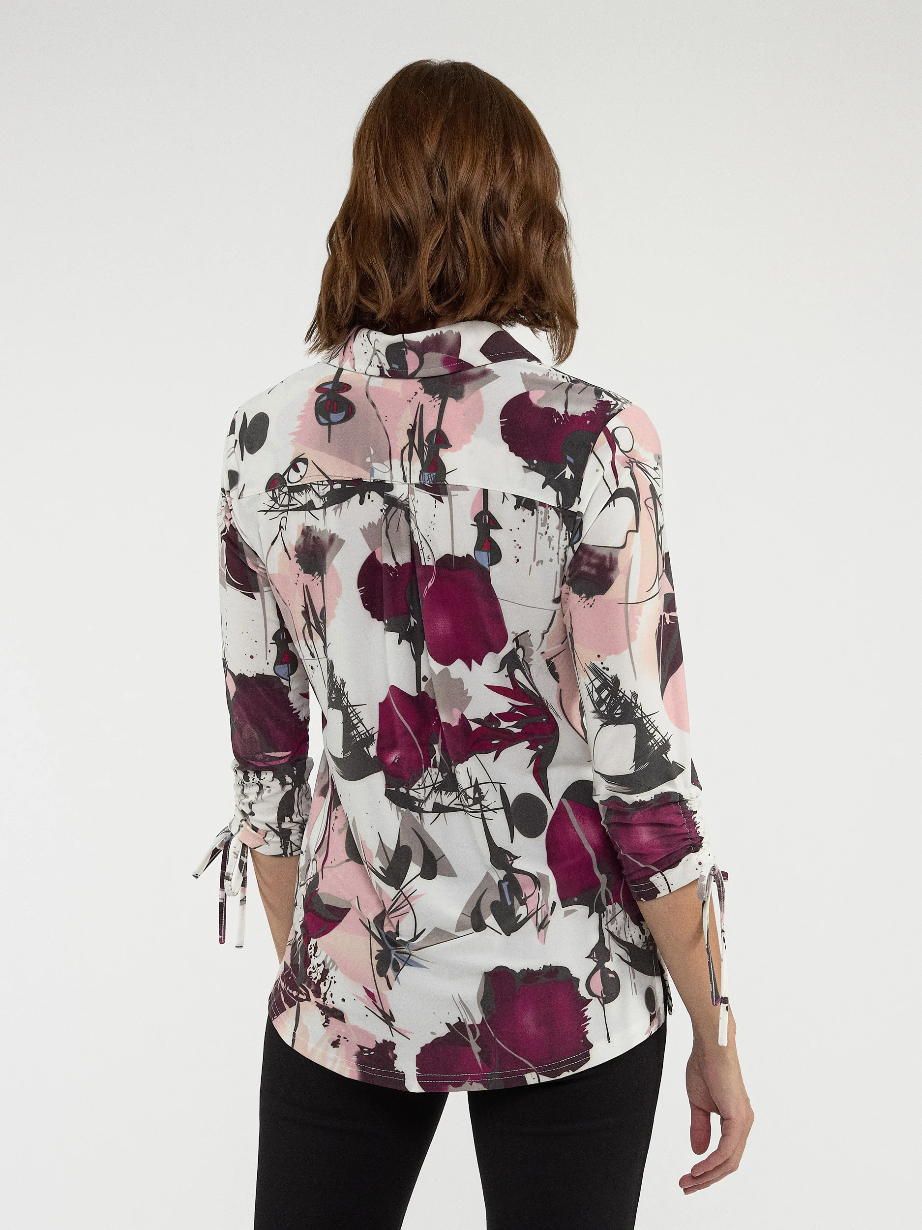 Blouse à manches 3/4 avec boutons - Image 3