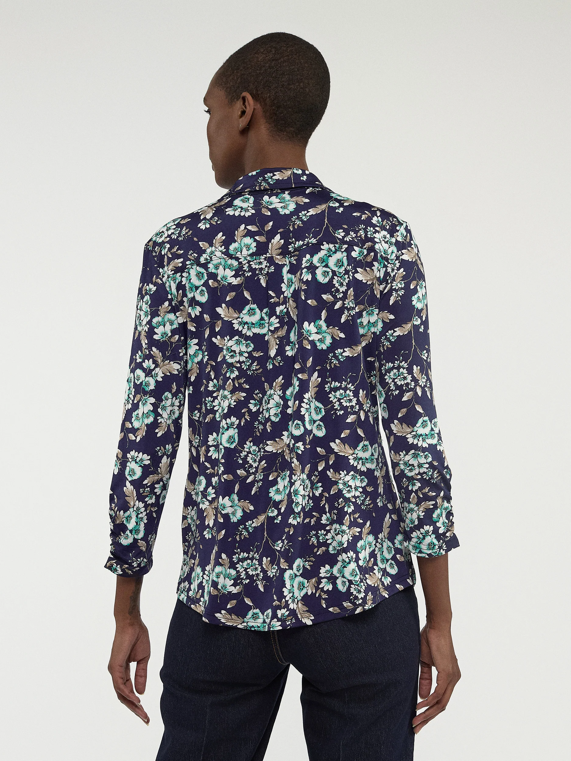 Blouse à manches 3/4 avec boutons - Image 3