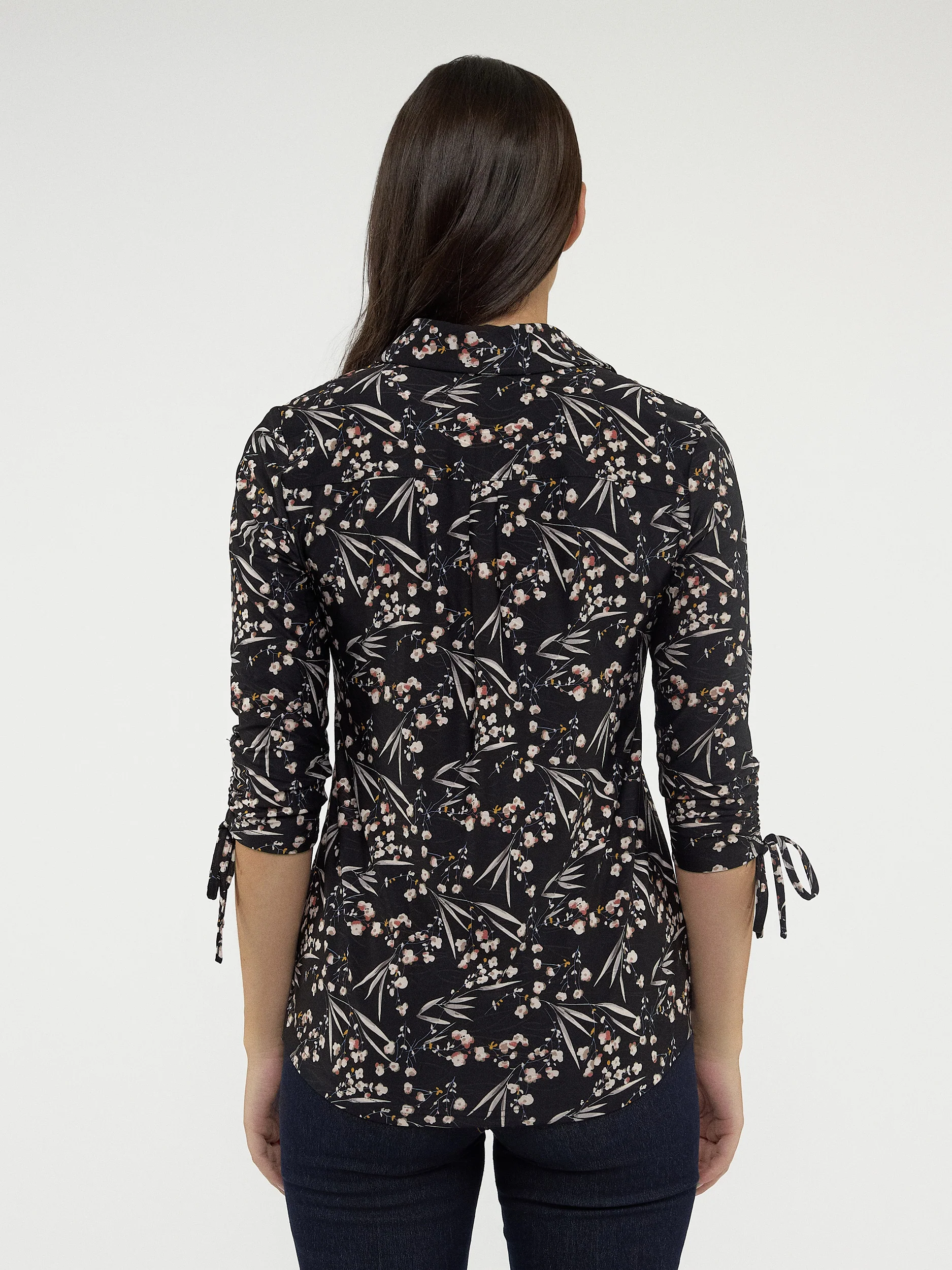 Blouse à manches 3/4 avec boutons - Image 3