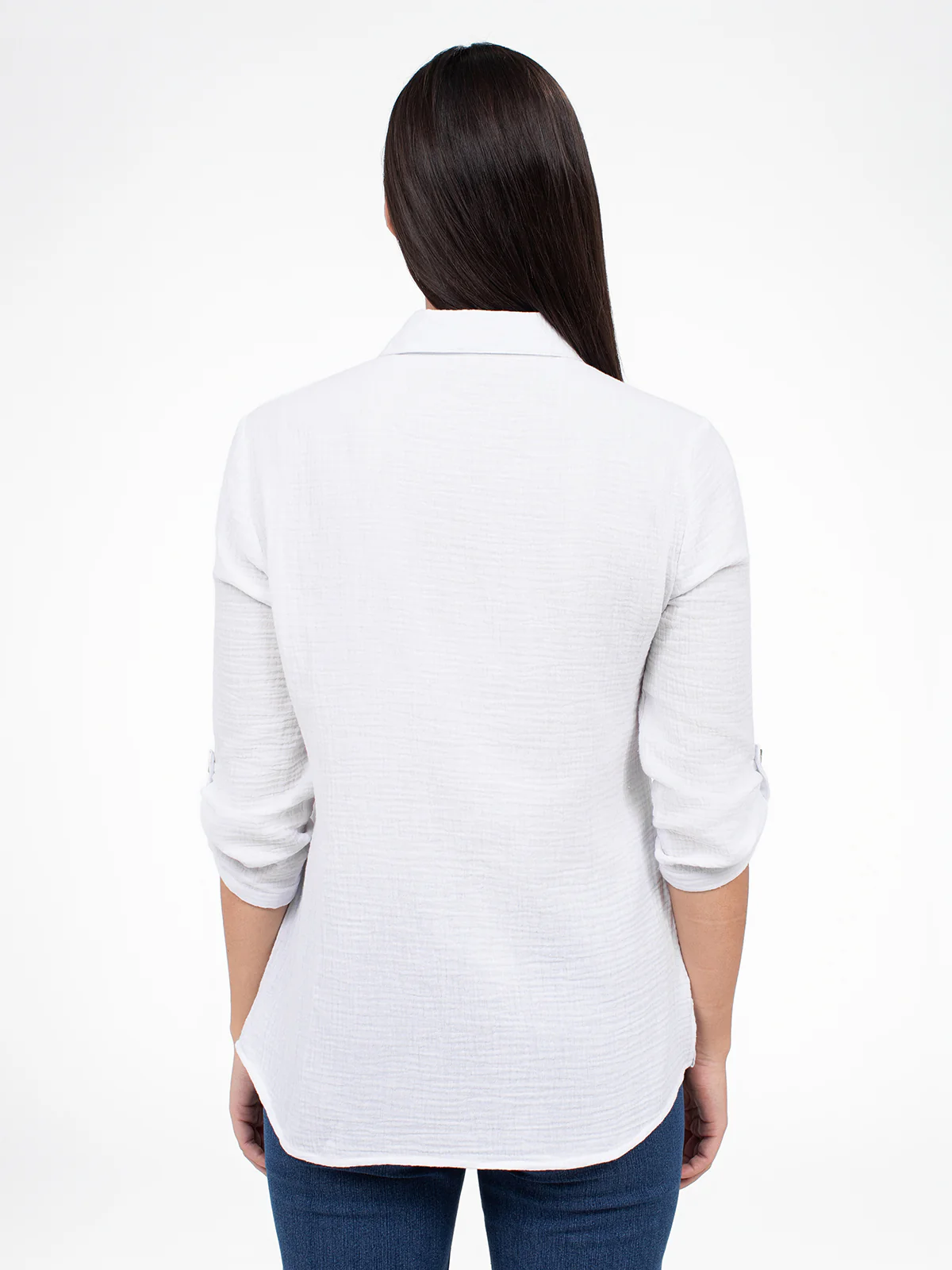 Blouse à manches 3/4 avec boutons - Image 3