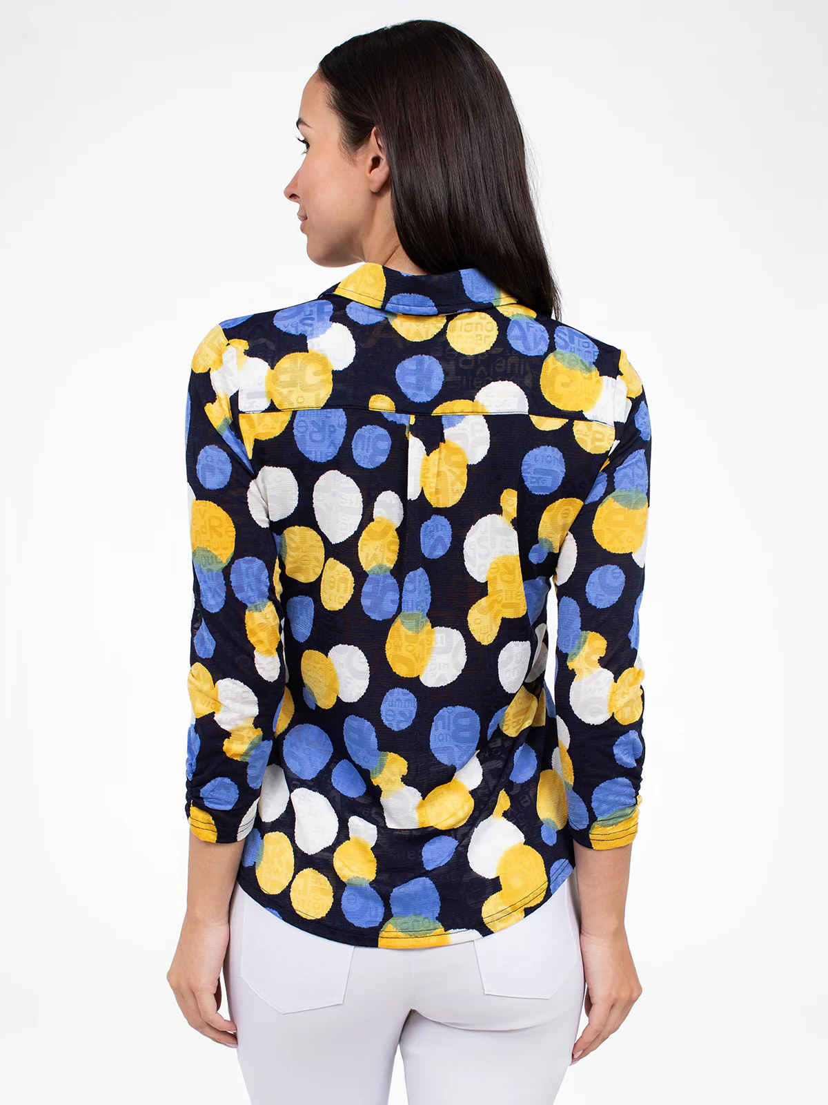 Blouse à manches 3/4 avec boutons - Image 3
