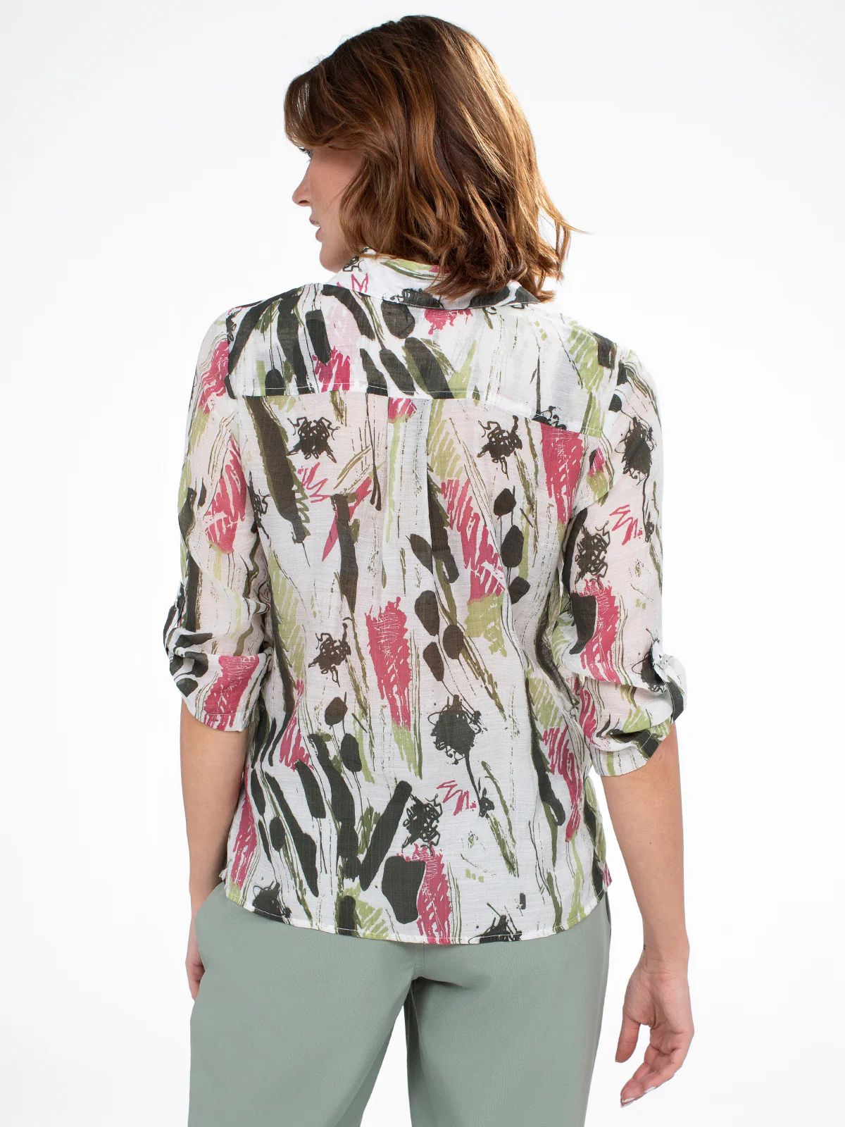 Blouse à manches 3/4 avec boutons - Image 3