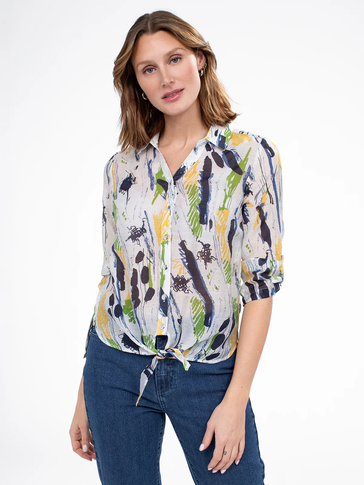 Blouse à manches 3/4 avec boutons - Image 5