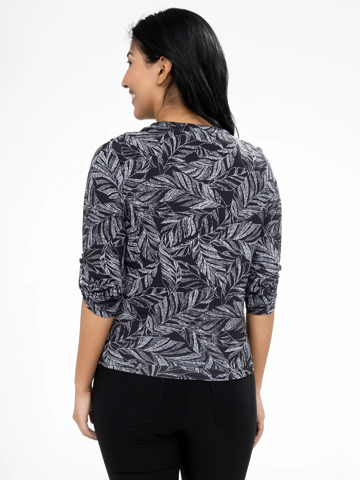 Blouse à manches 3/4 avec boutons - Image 3