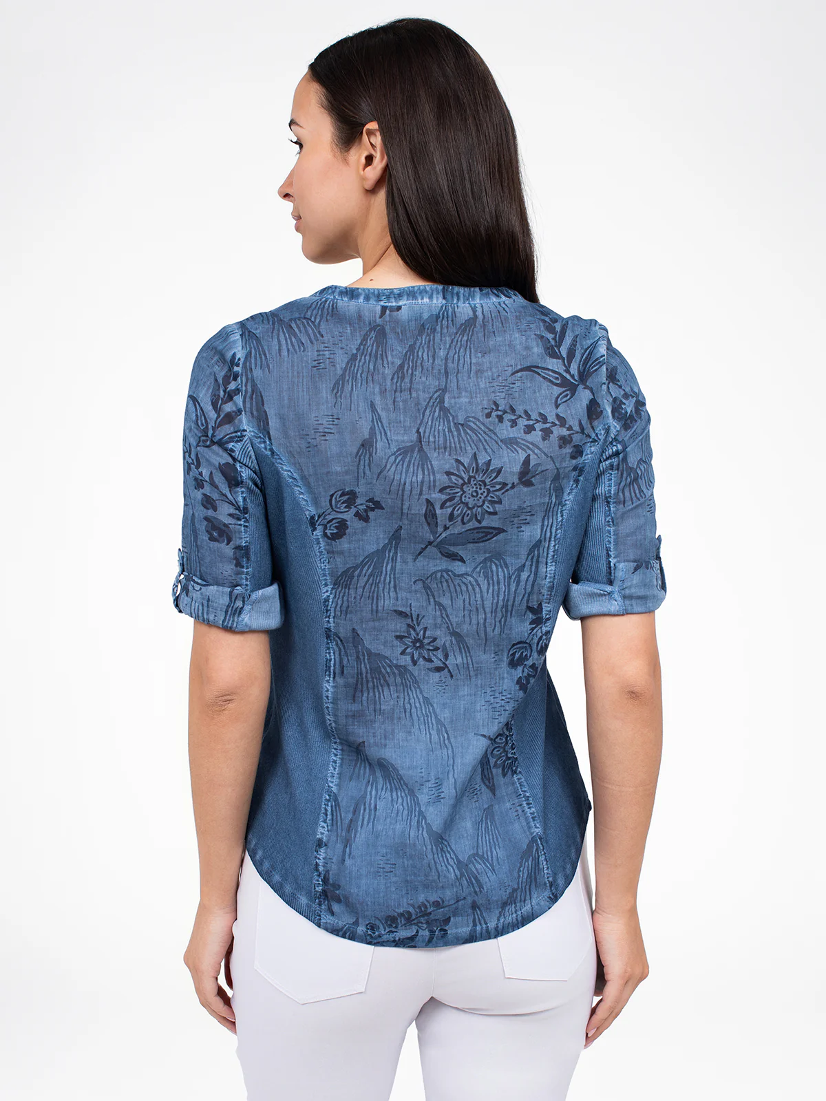 Blouse à manches 3/4 avec boutons - Image 3