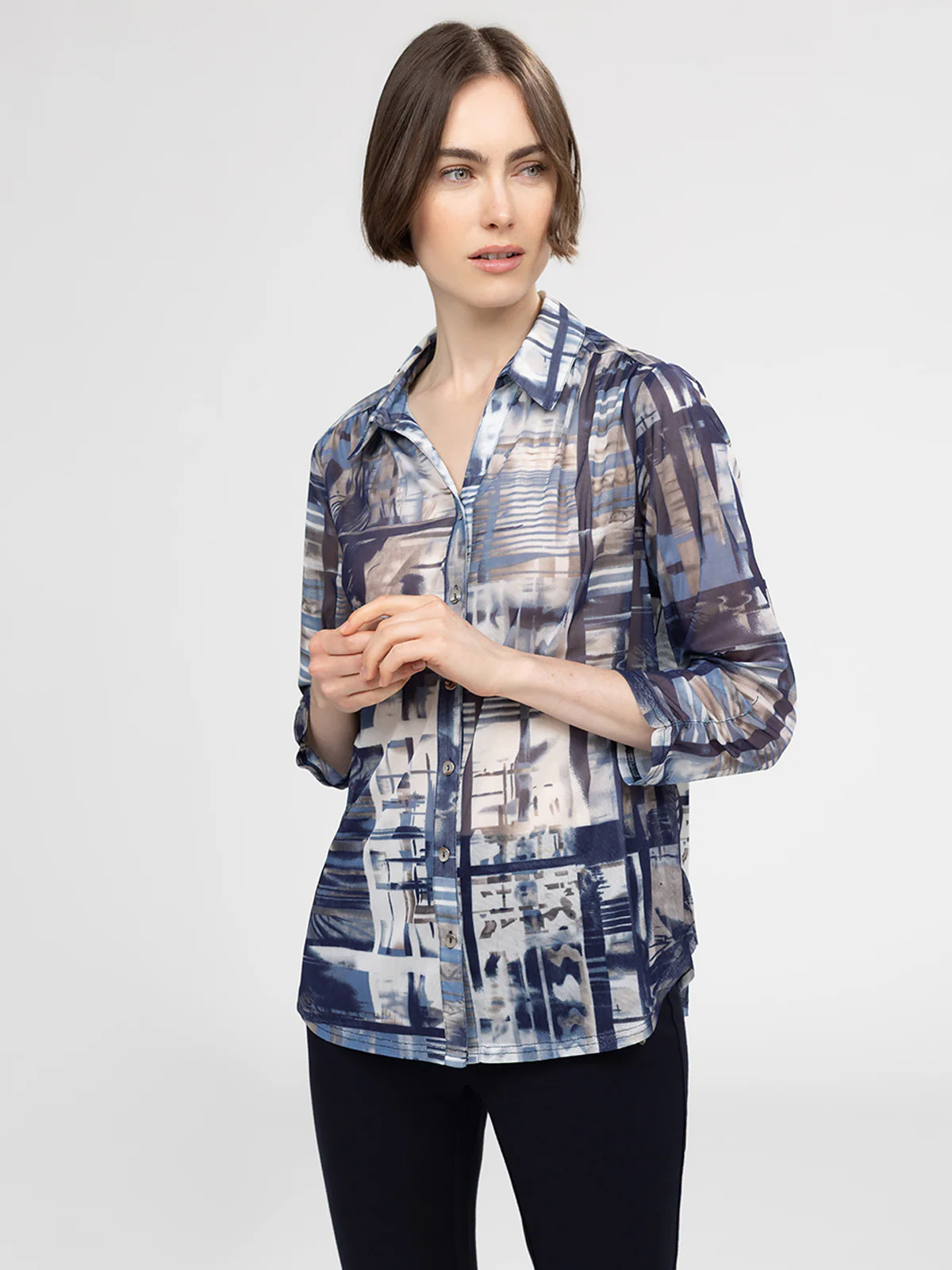 Blouse à manches 3/4 avec boutons - Image 7