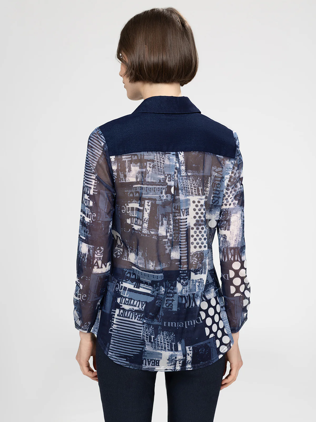 Blouse à manches 3/4 avec boutons - Image 3