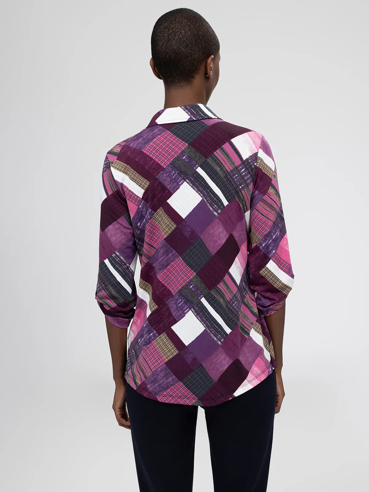 Blouse à manches 3/4 avec boutons - Image 3