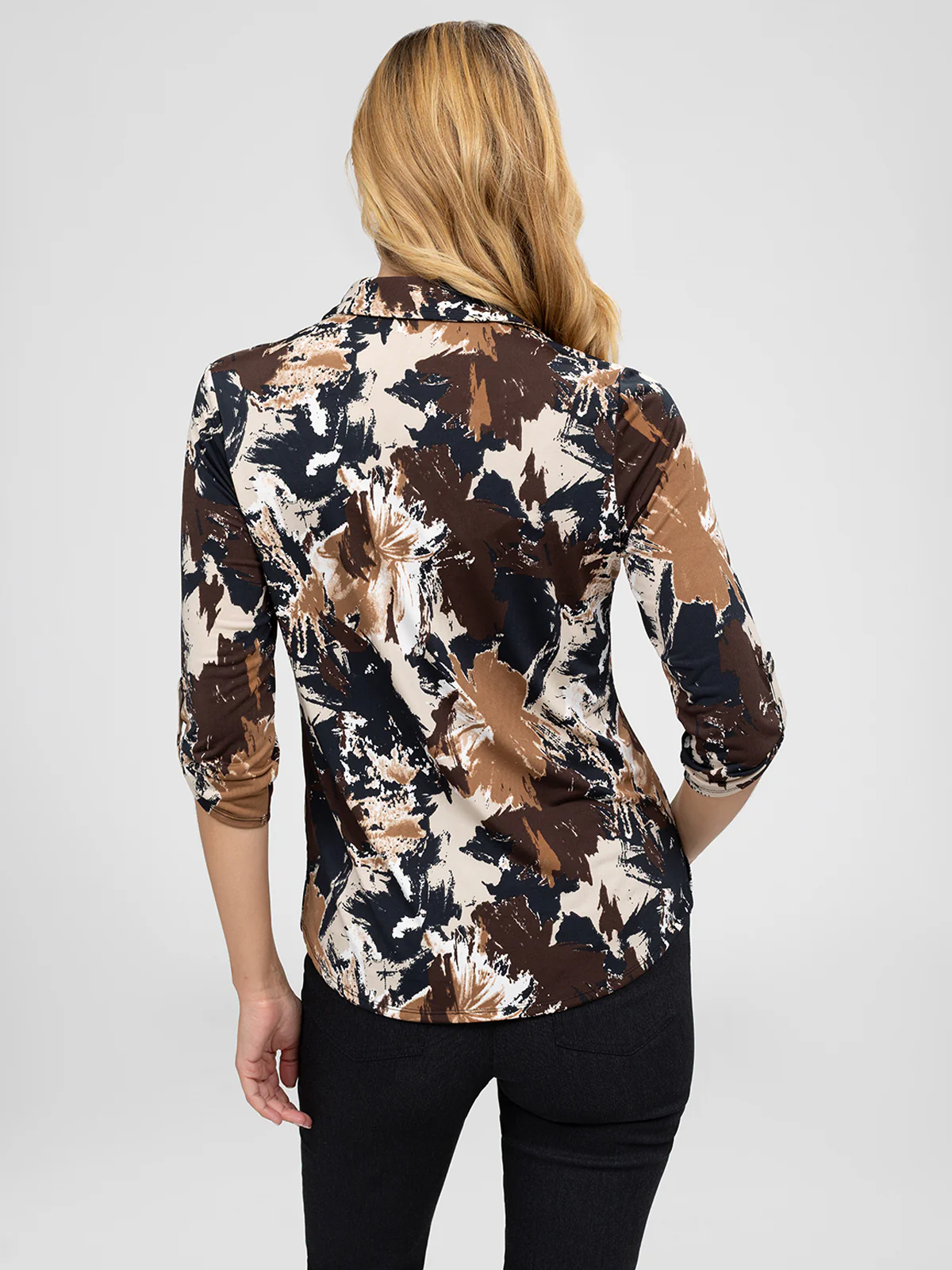 Blouse à manches 3/4 avec boutons - Image 3