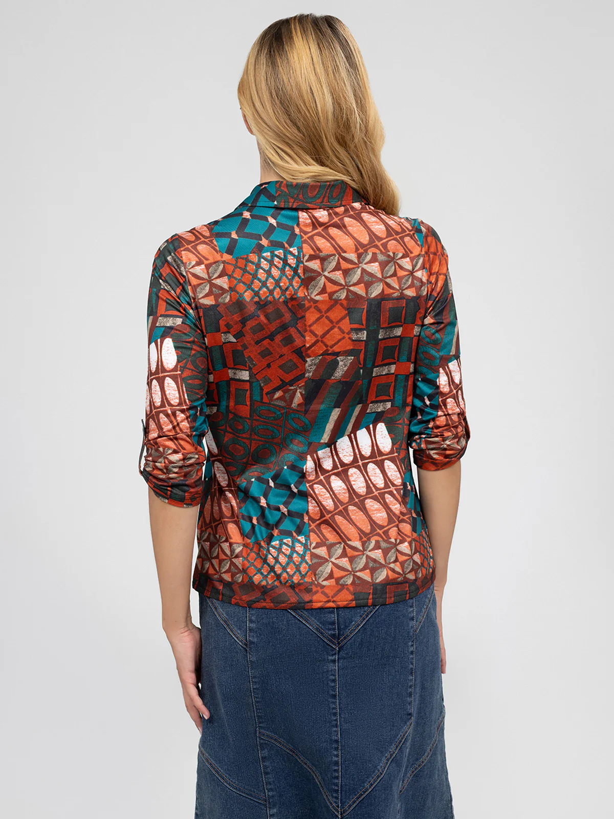Blouse à manches 3/4 avec boutons - Image 5