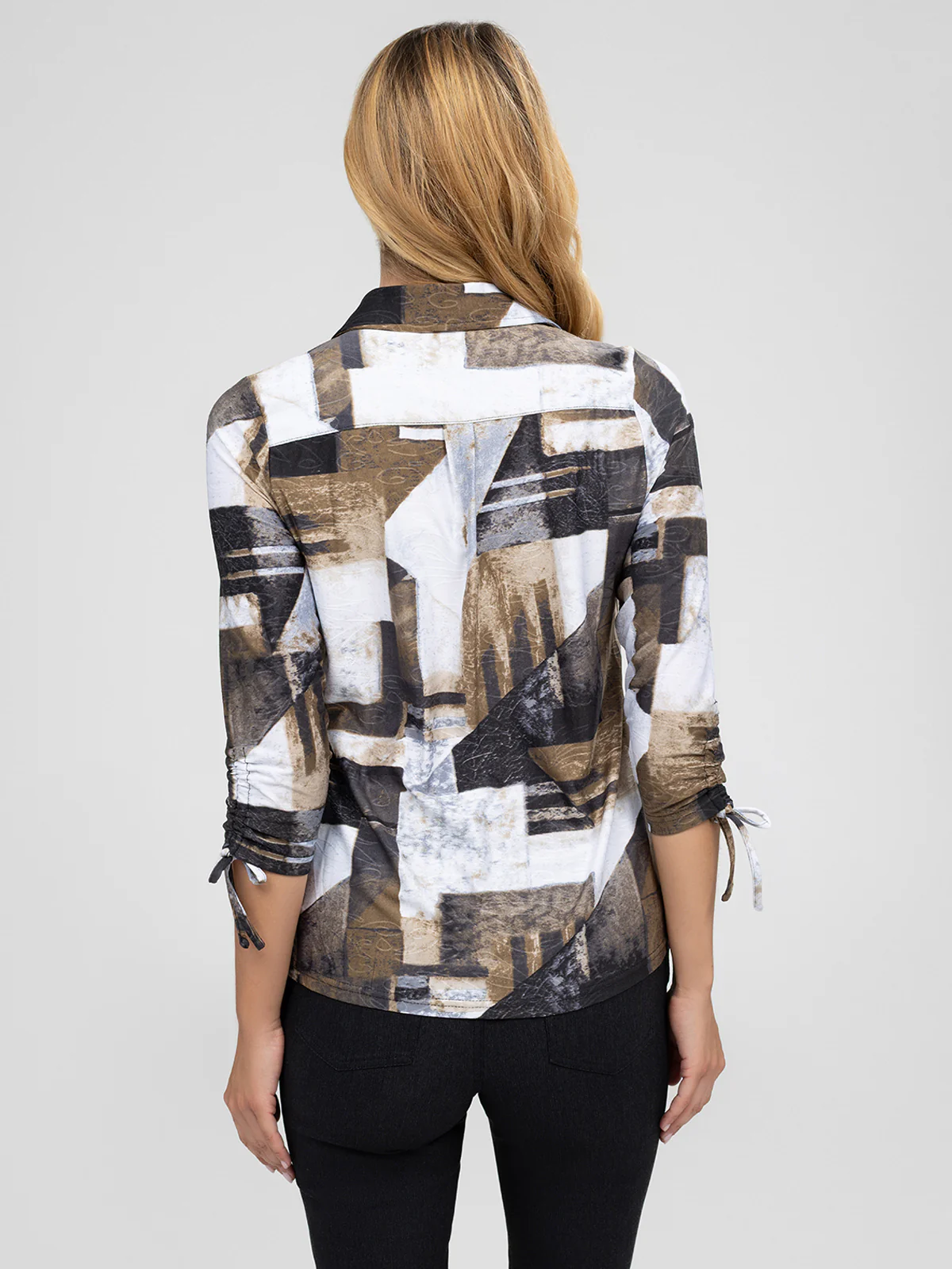 Blouse à manches 3/4 avec boutons - Image 3