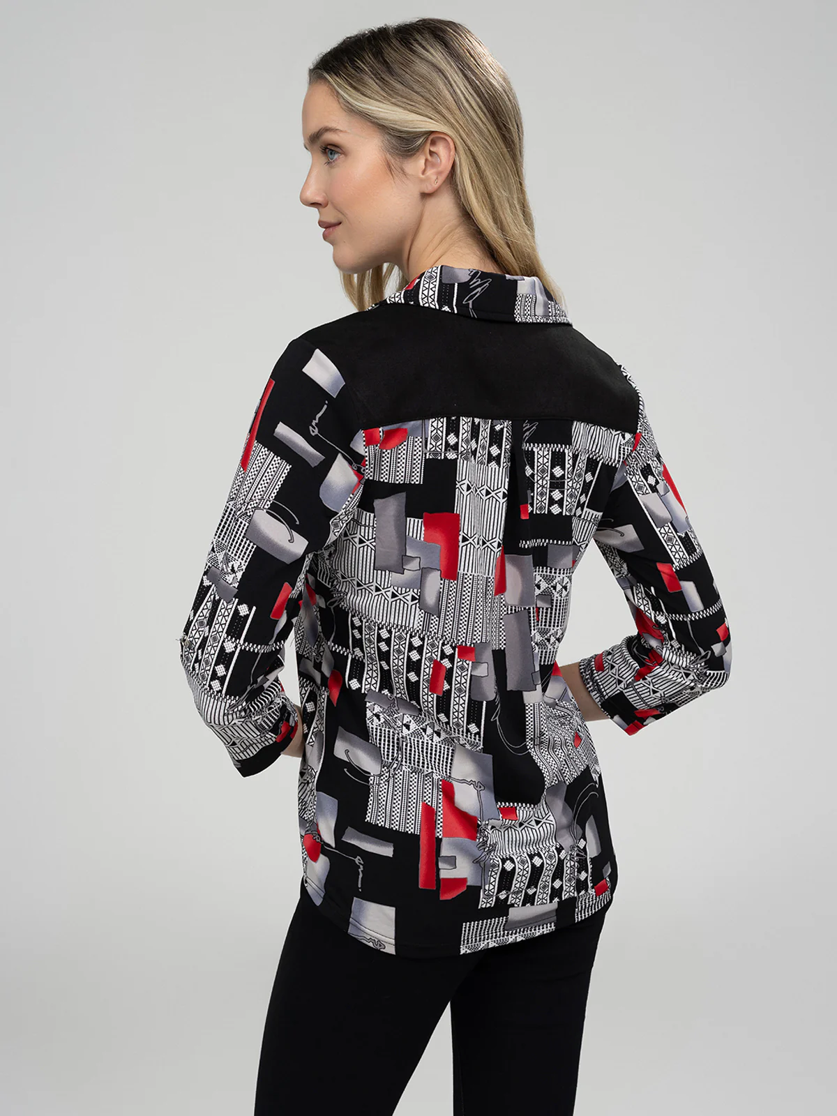 Blouse à manches 3/4 avec boutons - Image 6