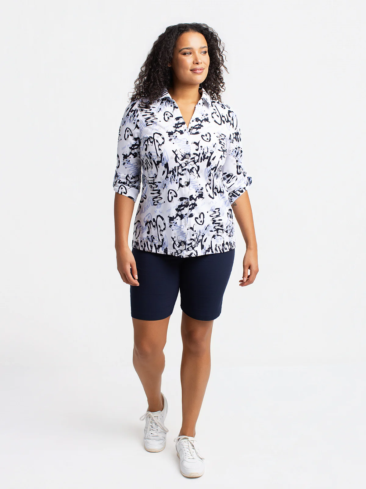Blouse à manches 3/4 avec boutons - Image 6
