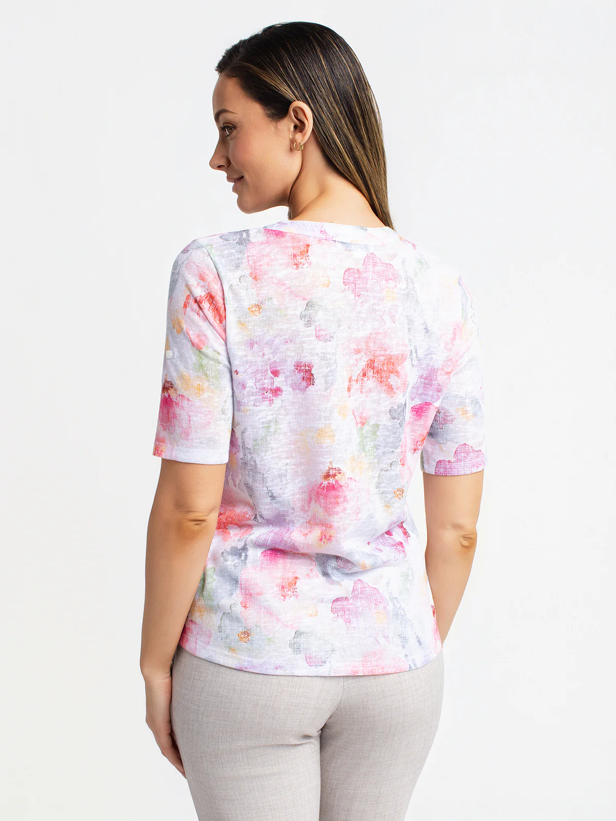 Blouse à manches 3/4 avec boutons - Image 3