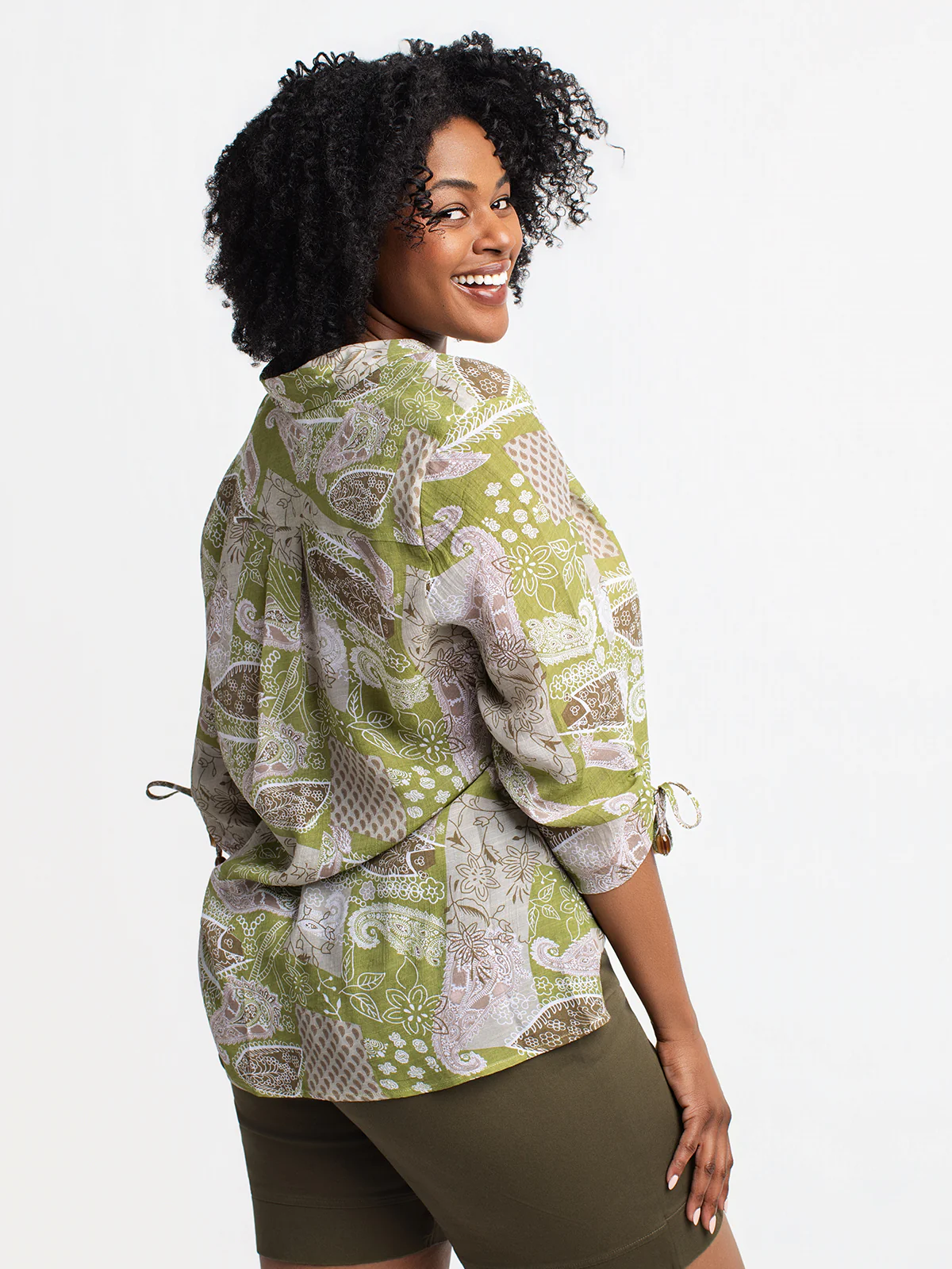 Blouse à manches 3/4 avec boutons - Image 5