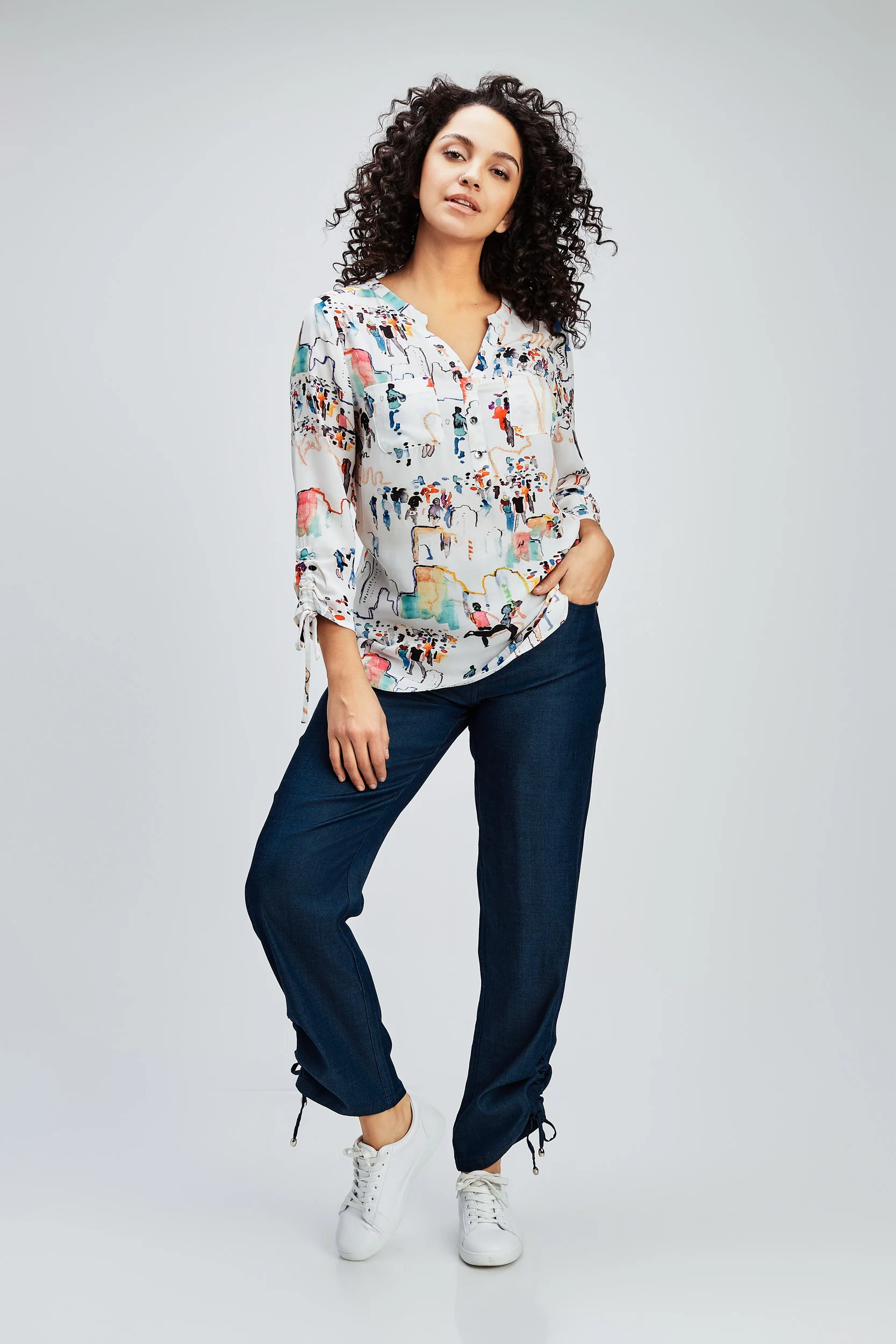 Blouse à manches 3/4 - Image 2