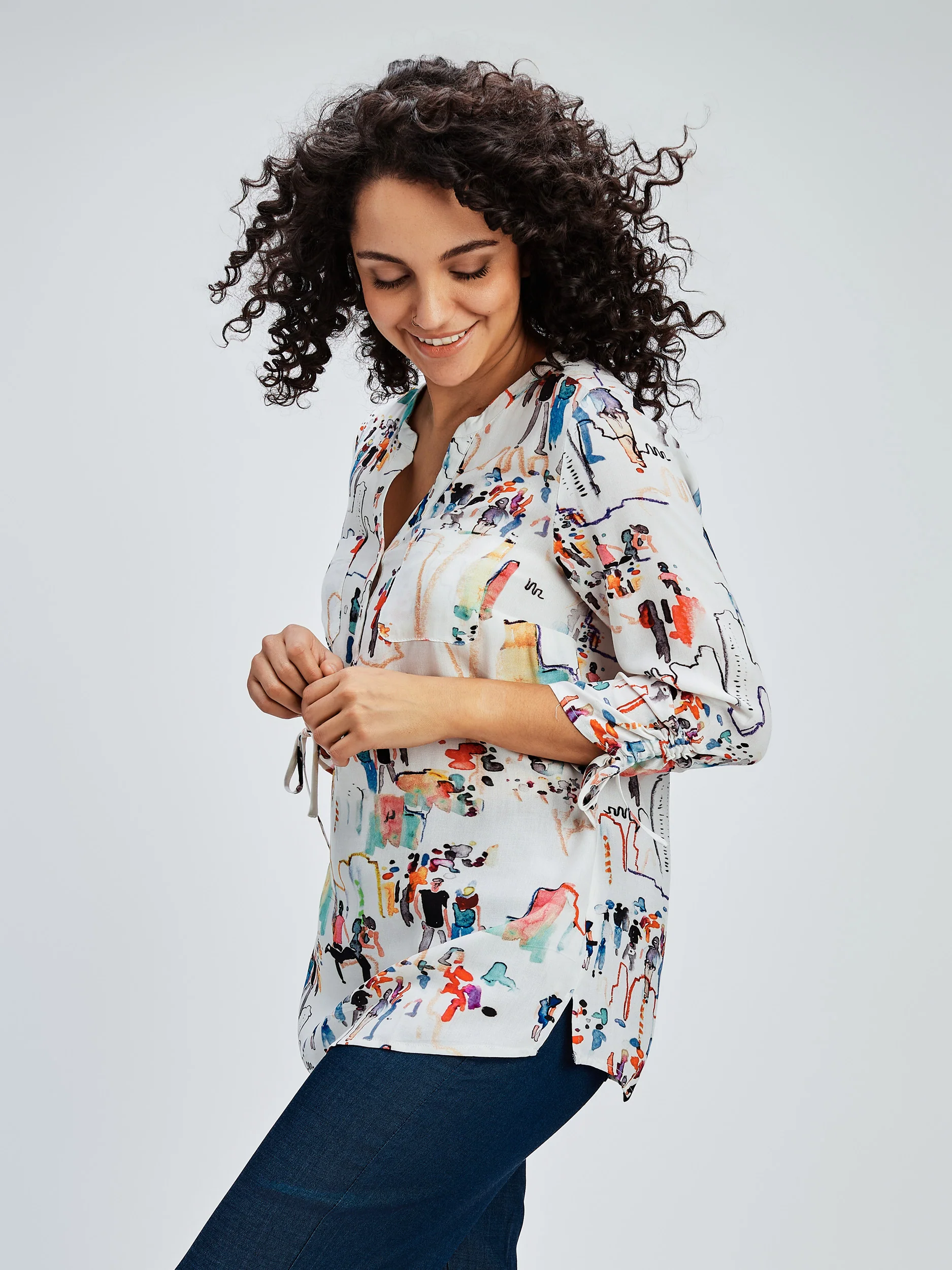 Blouse à manches 3/4 - Image 3