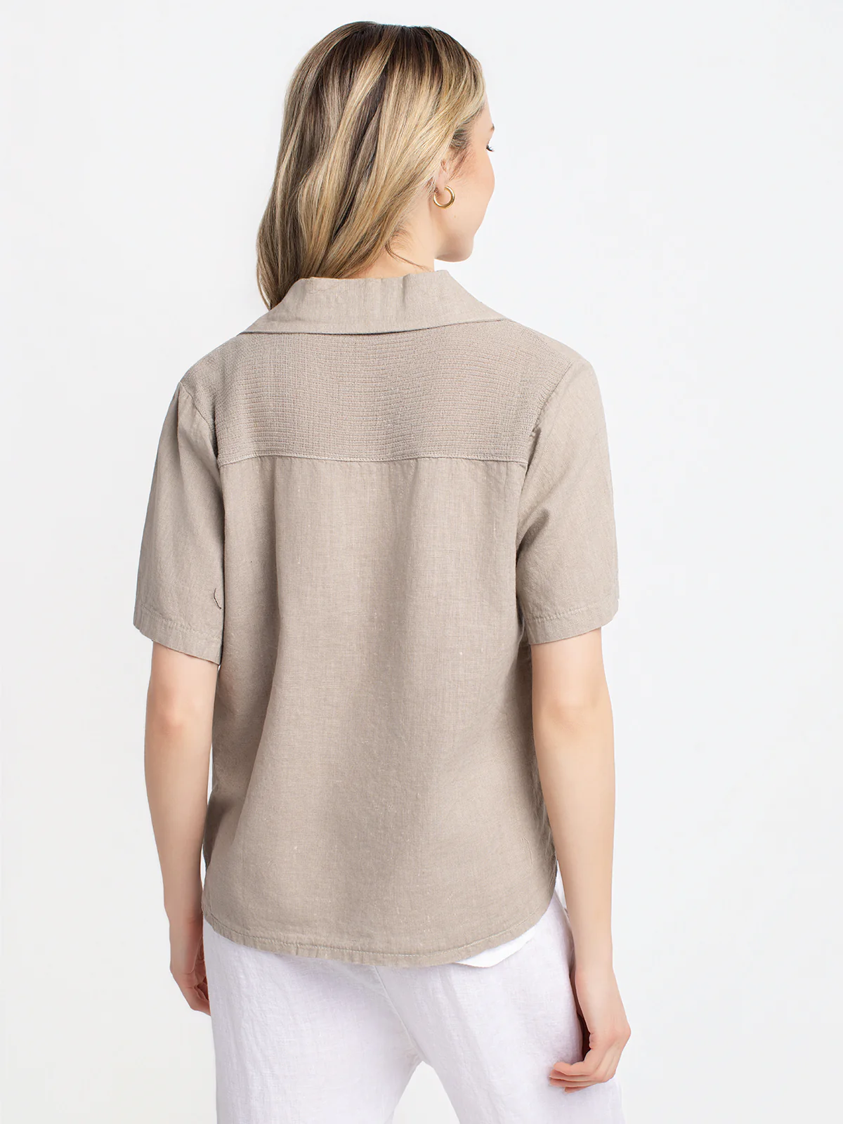 Blouse à manches courtes avec boutons - Image 3
