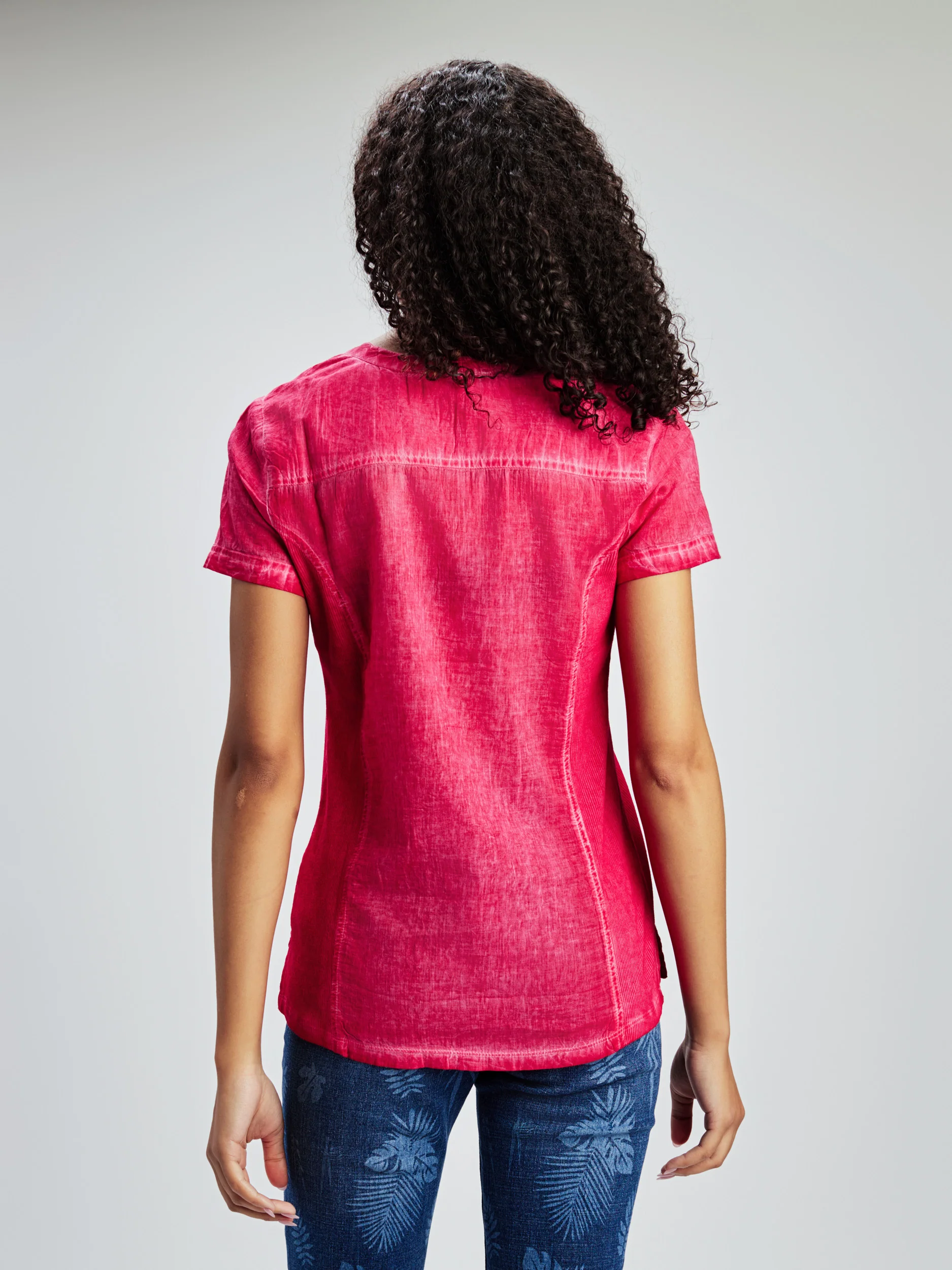 Blouse à manches courtes avec boutons - Image 3