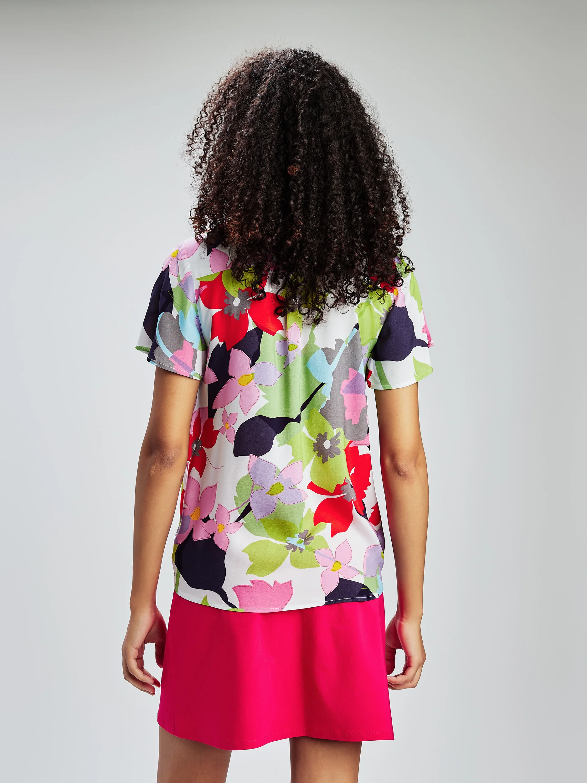 Blouse à manches courtes avec boutons - Image 3