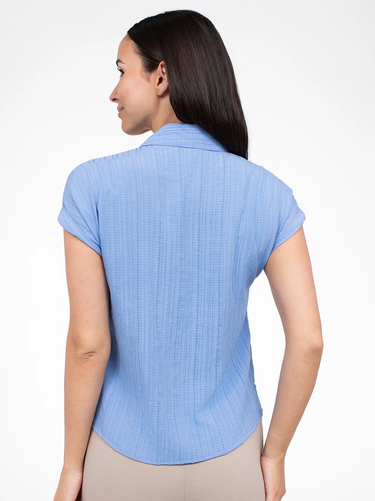 Blouse à manches courtes avec boutons - Image 3