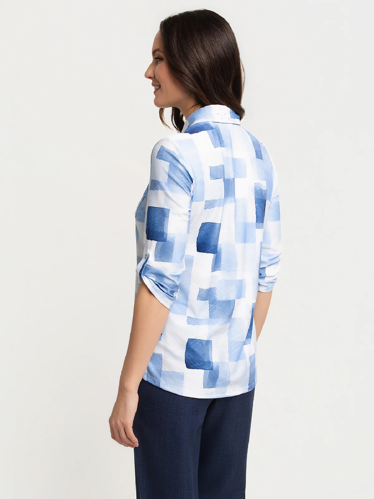 Blouse à manches courtes avec boutons - Image 3