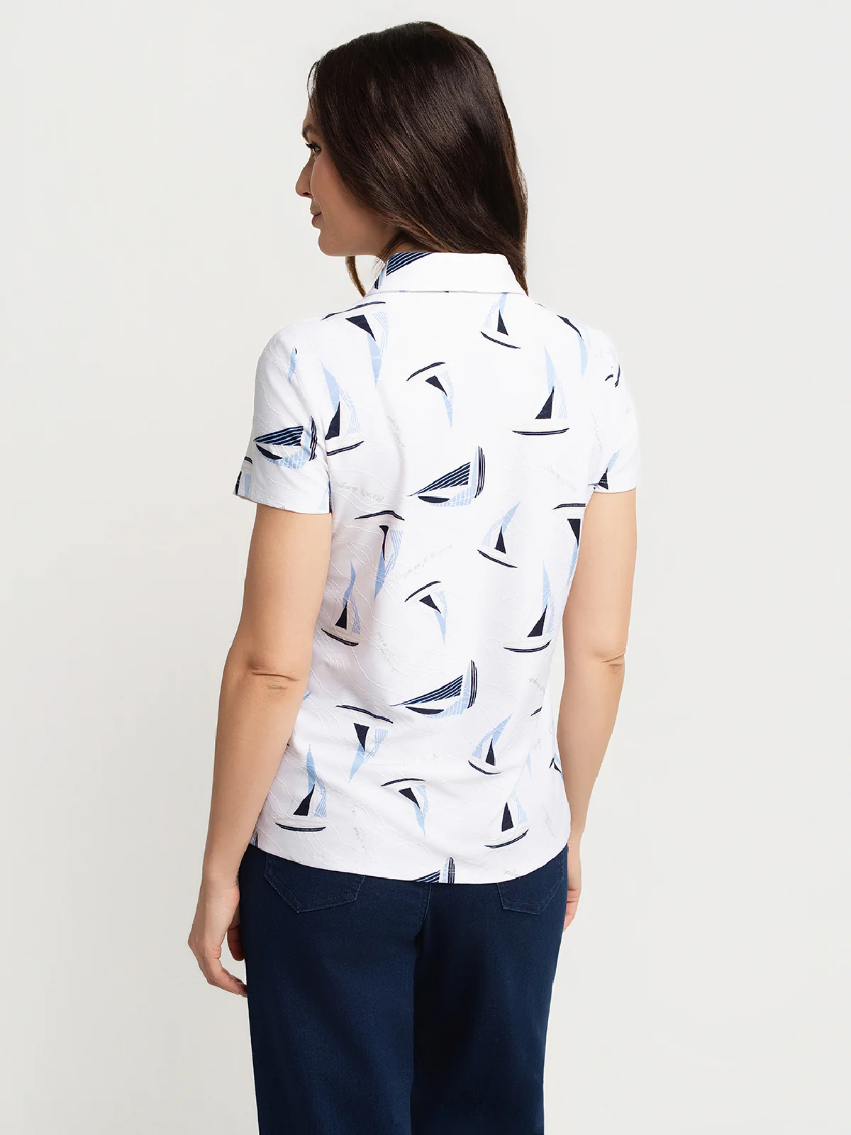 Blouse à manches courtes avec boutons - Image 3
