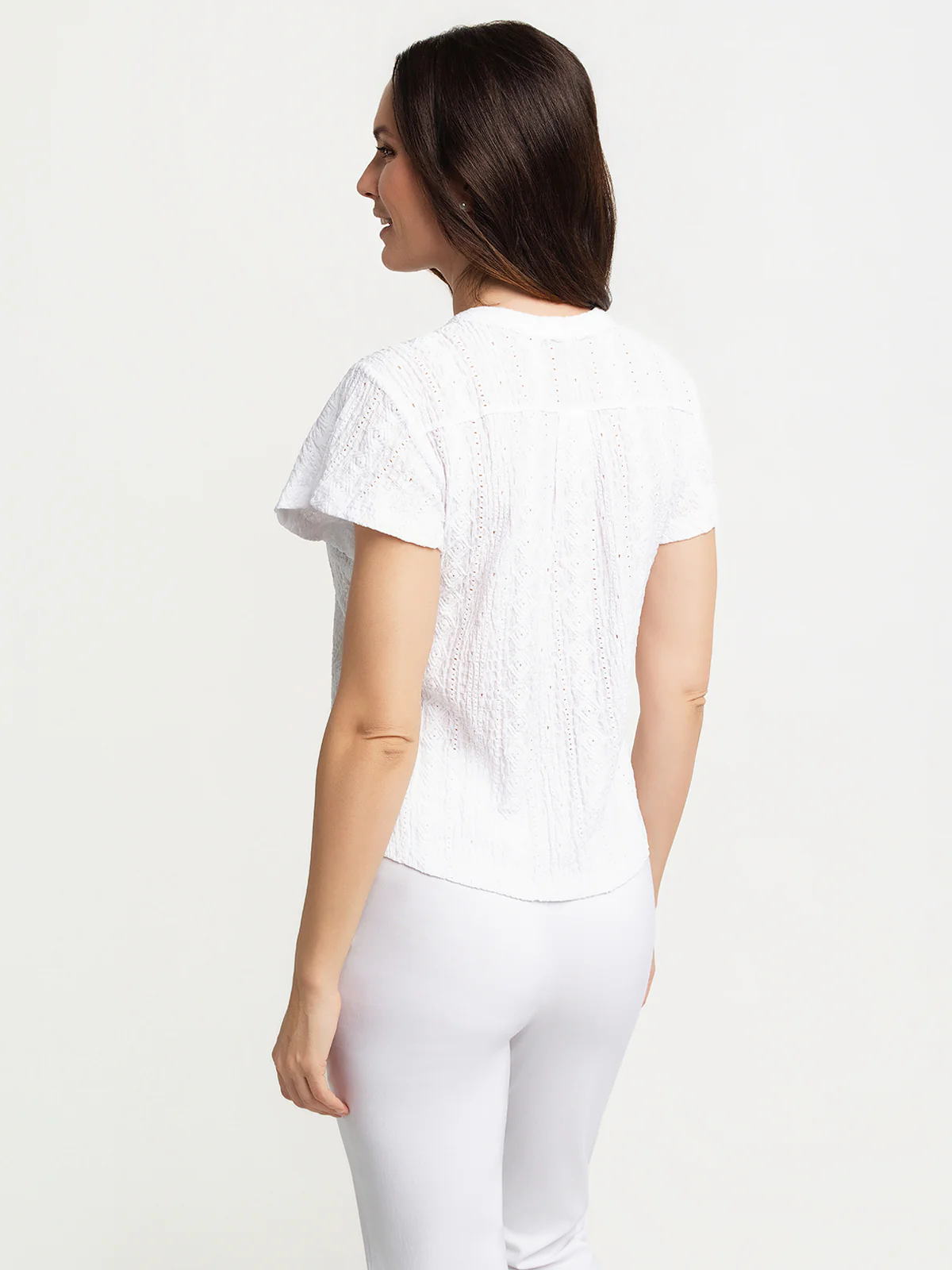 Blouse à manches courtes avec boutons - Image 3