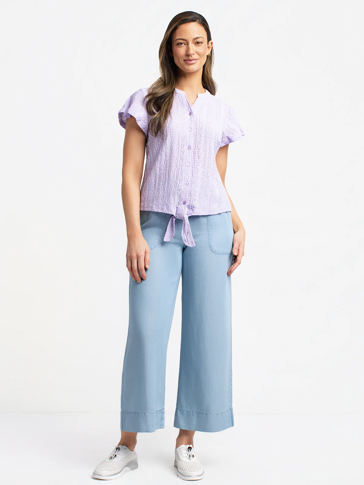 Blouse à manches courtes avec boutons - Image 6