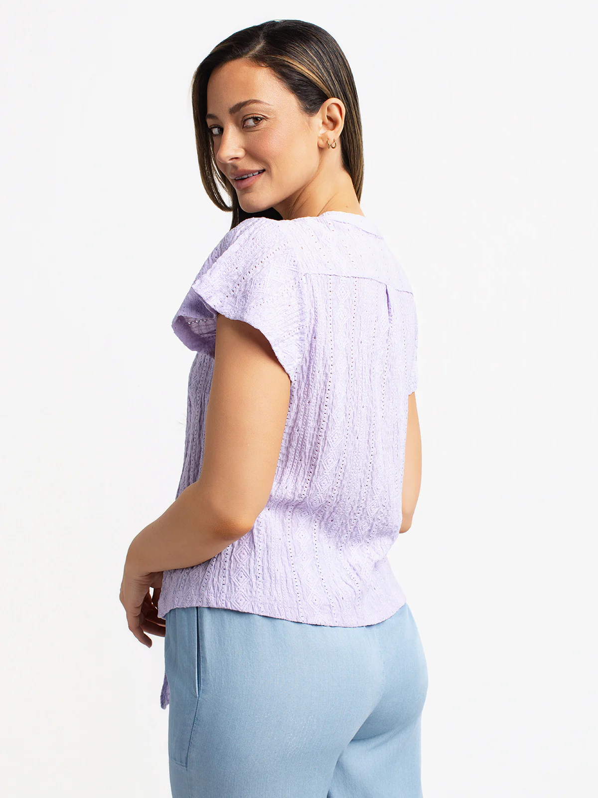 Blouse à manches courtes avec boutons - Image 7