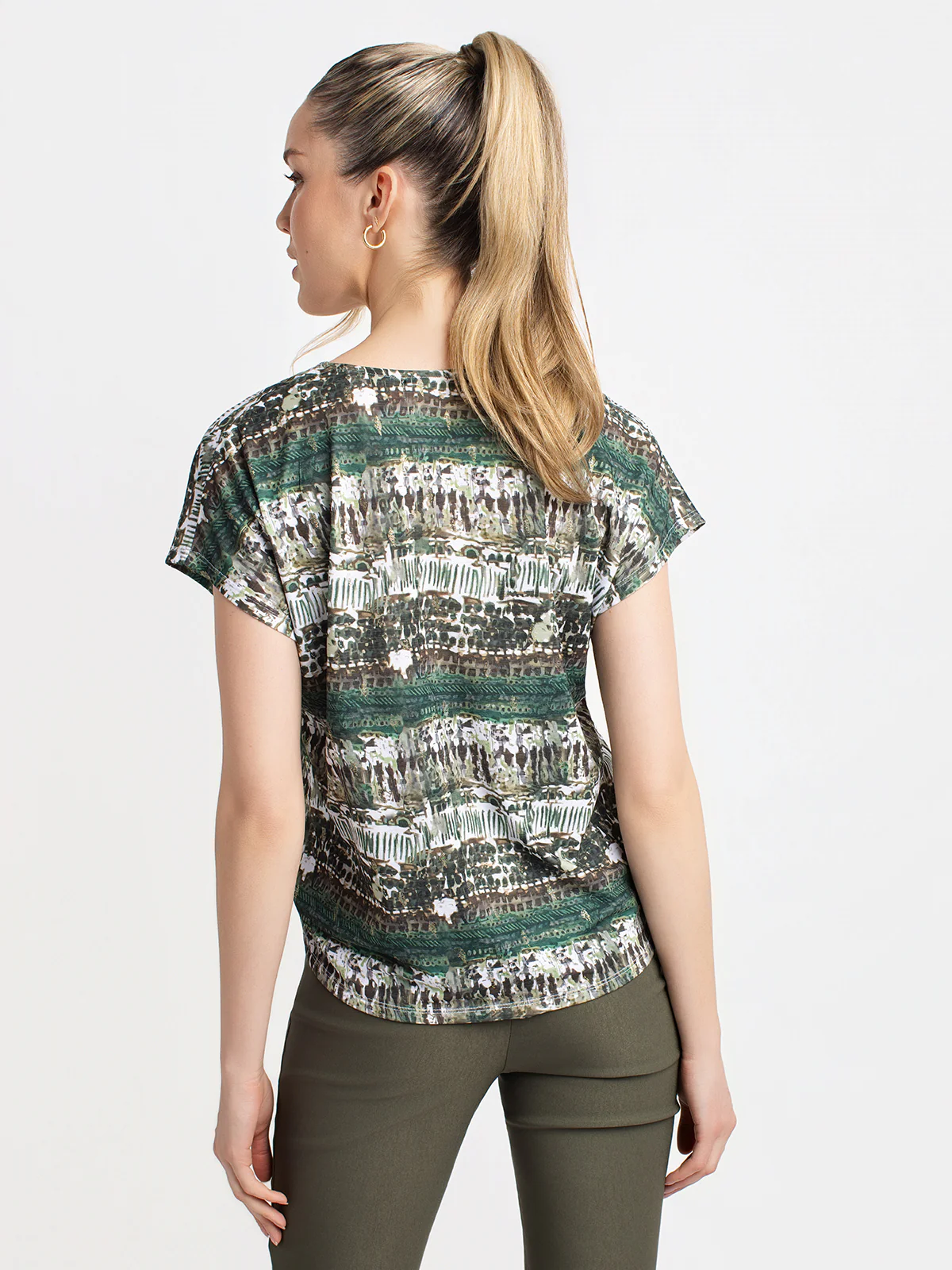 Blouse à manches courtes avec boutons - Image 3