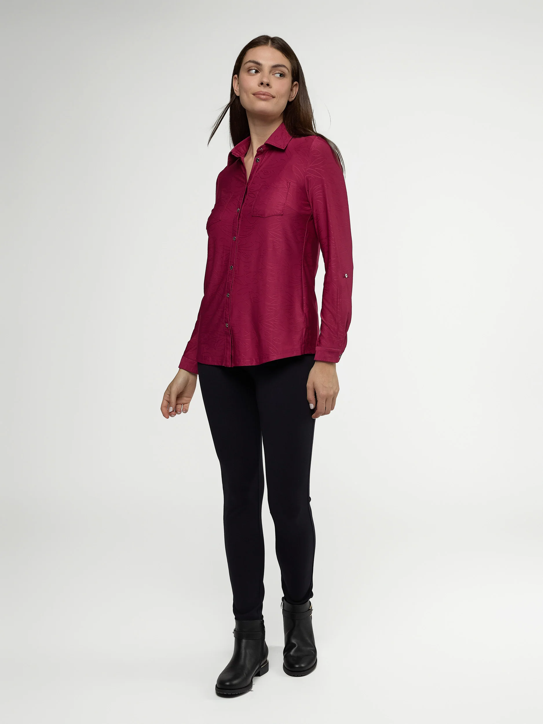 Blouse à manches longues avec boutons