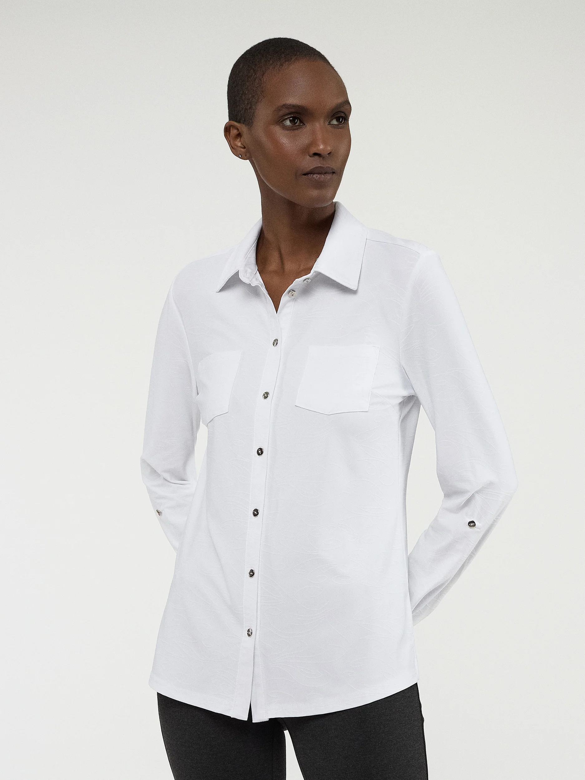 Blouse à manches longues avec boutons - Image 10