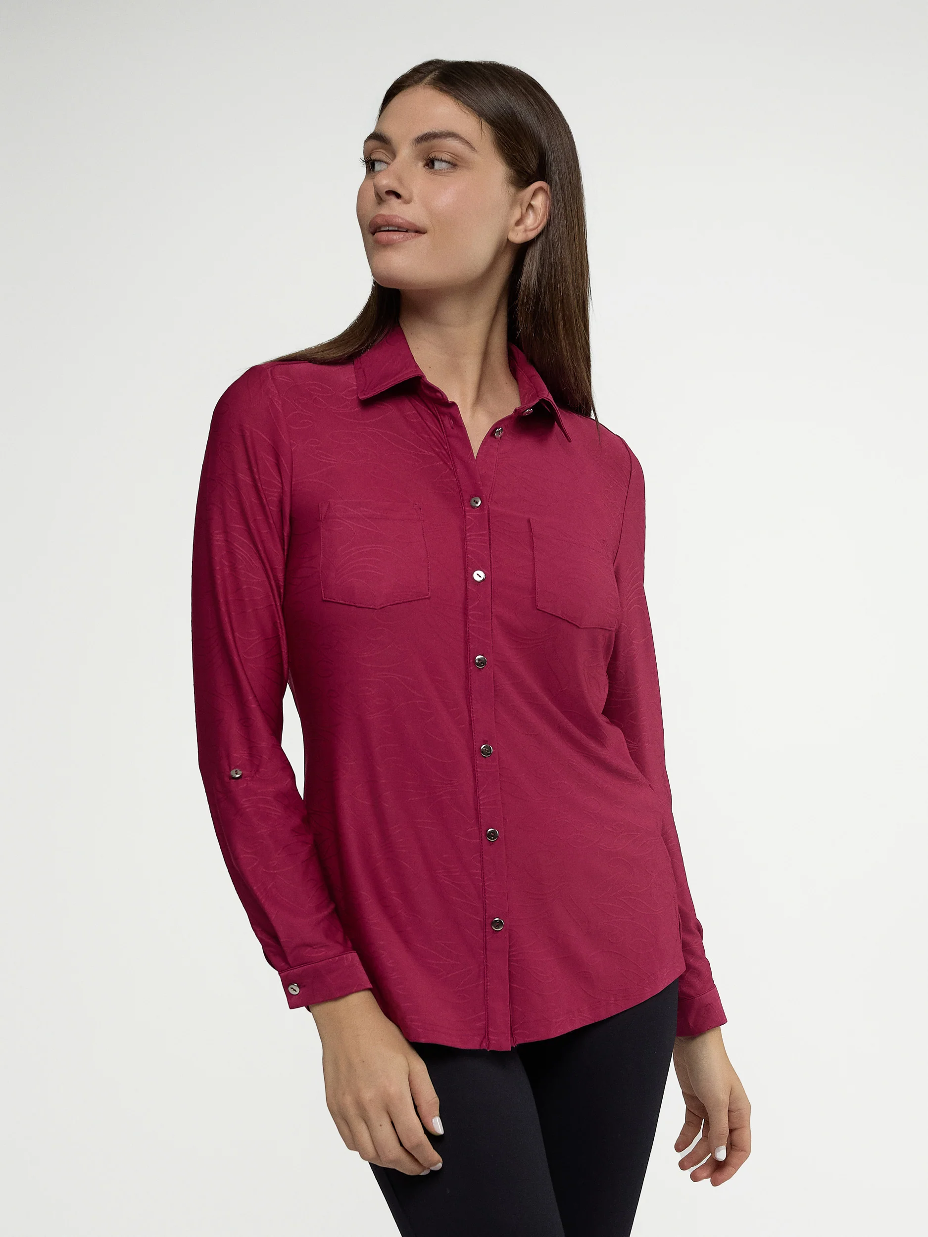 Blouse à manches longues avec boutons - Image 2