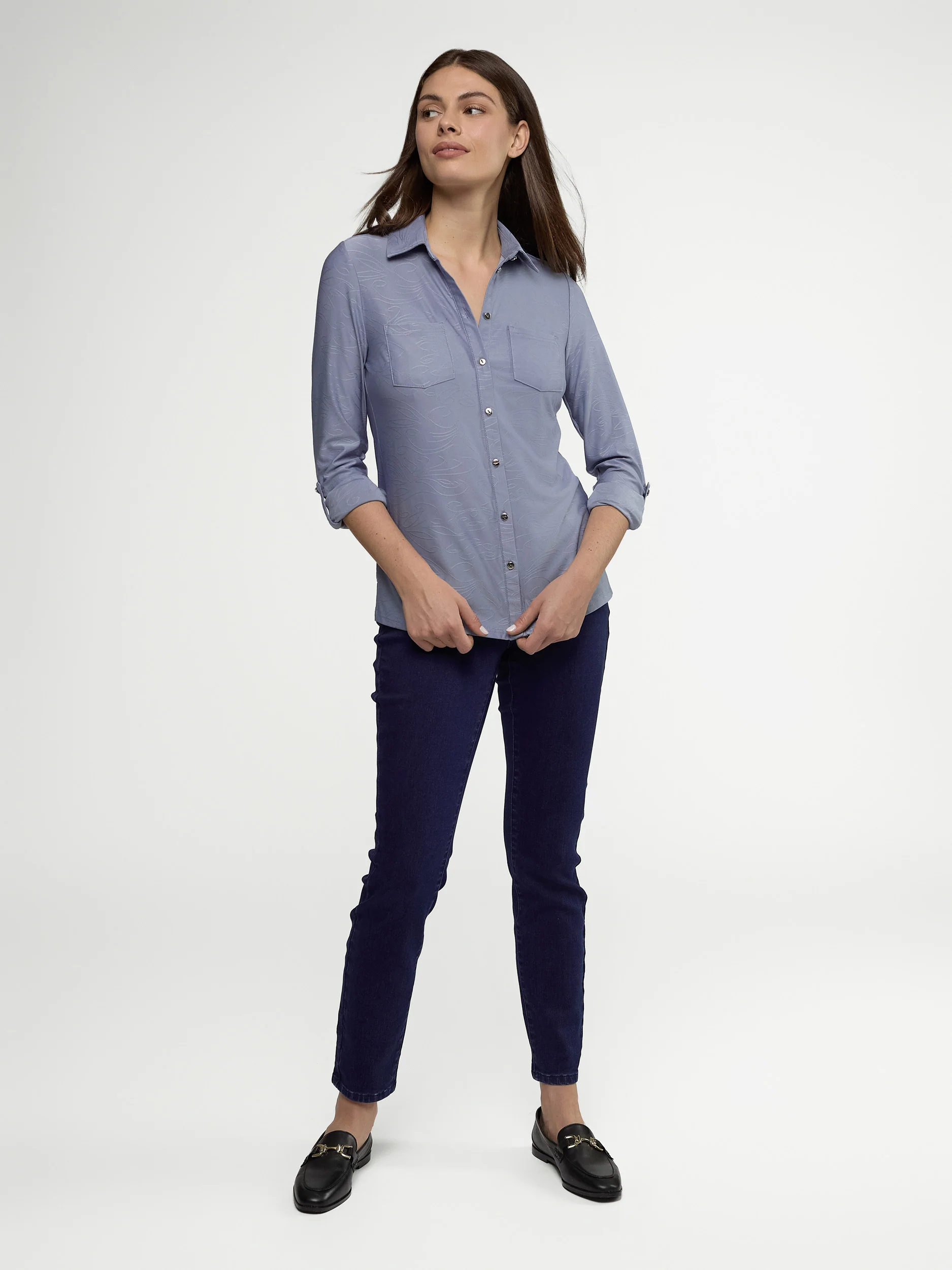 Blouse à manches longues avec boutons - Image 6