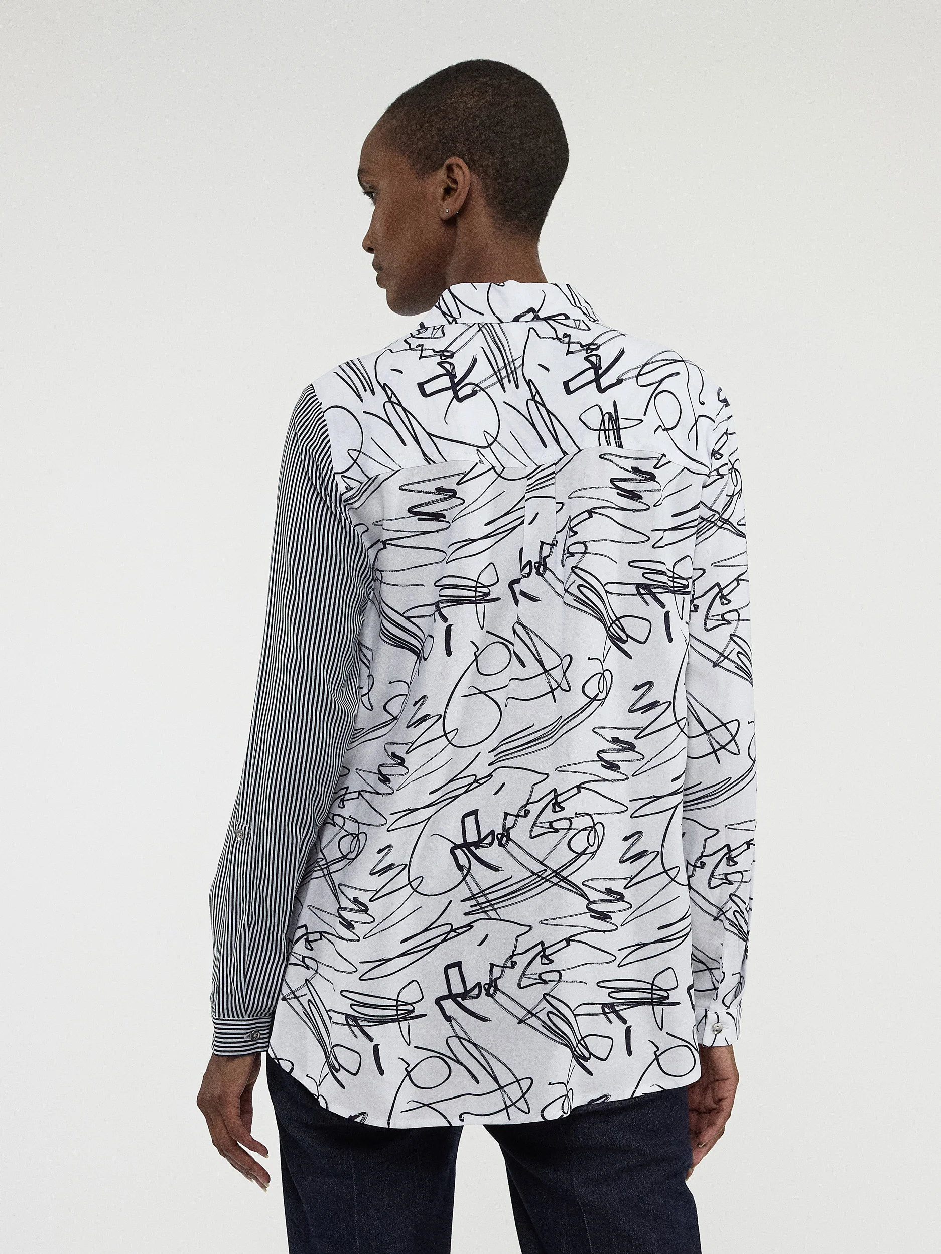 Blouse à manches longues avec boutons - Image 3