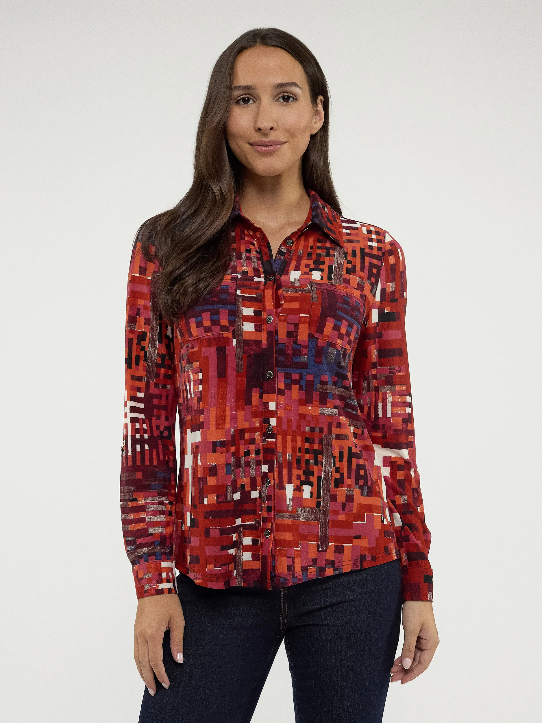 Blouse à manches longues avec boutons