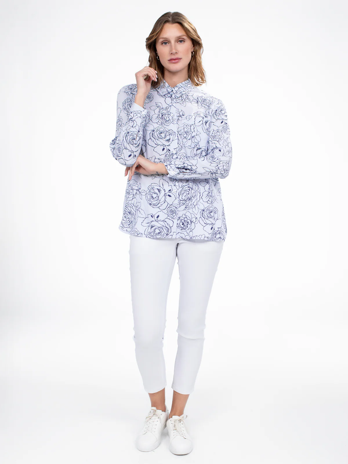 Blouse à manches longues avec boutons - Image 2