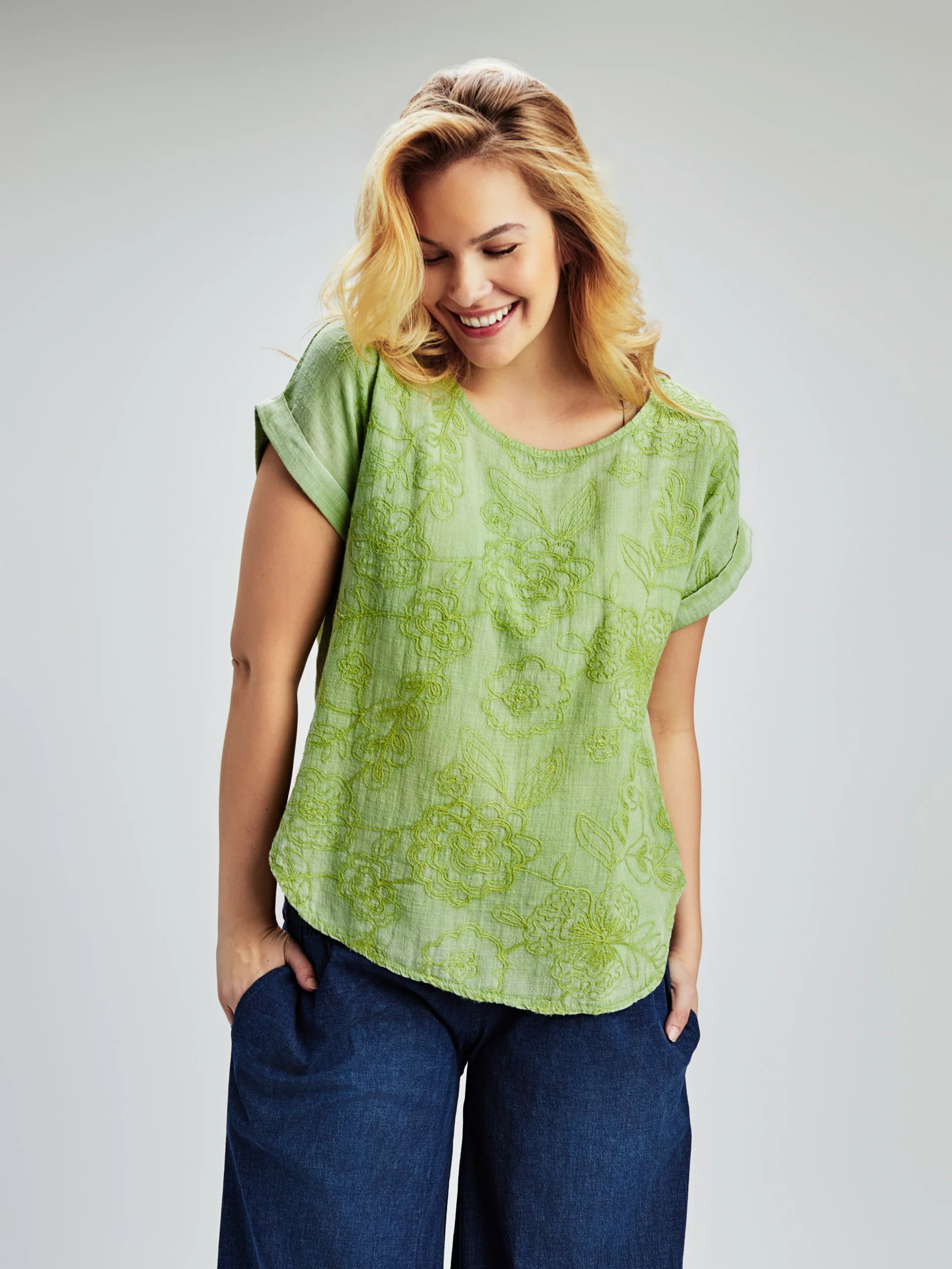 Blouse ample à manches courtes - Image 2
