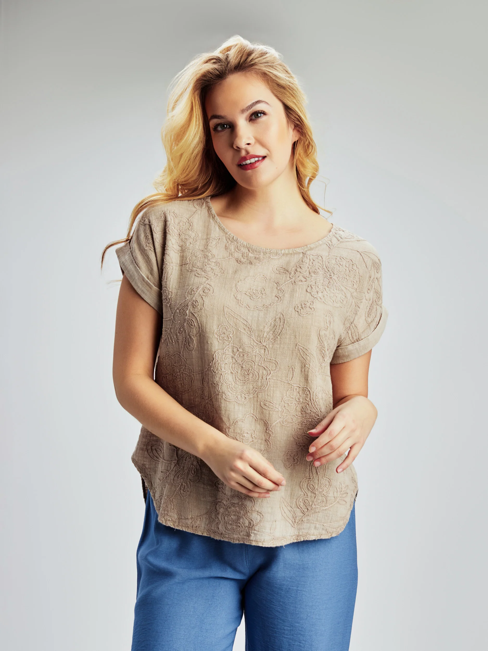 Blouse ample à manches courtes - Image 5