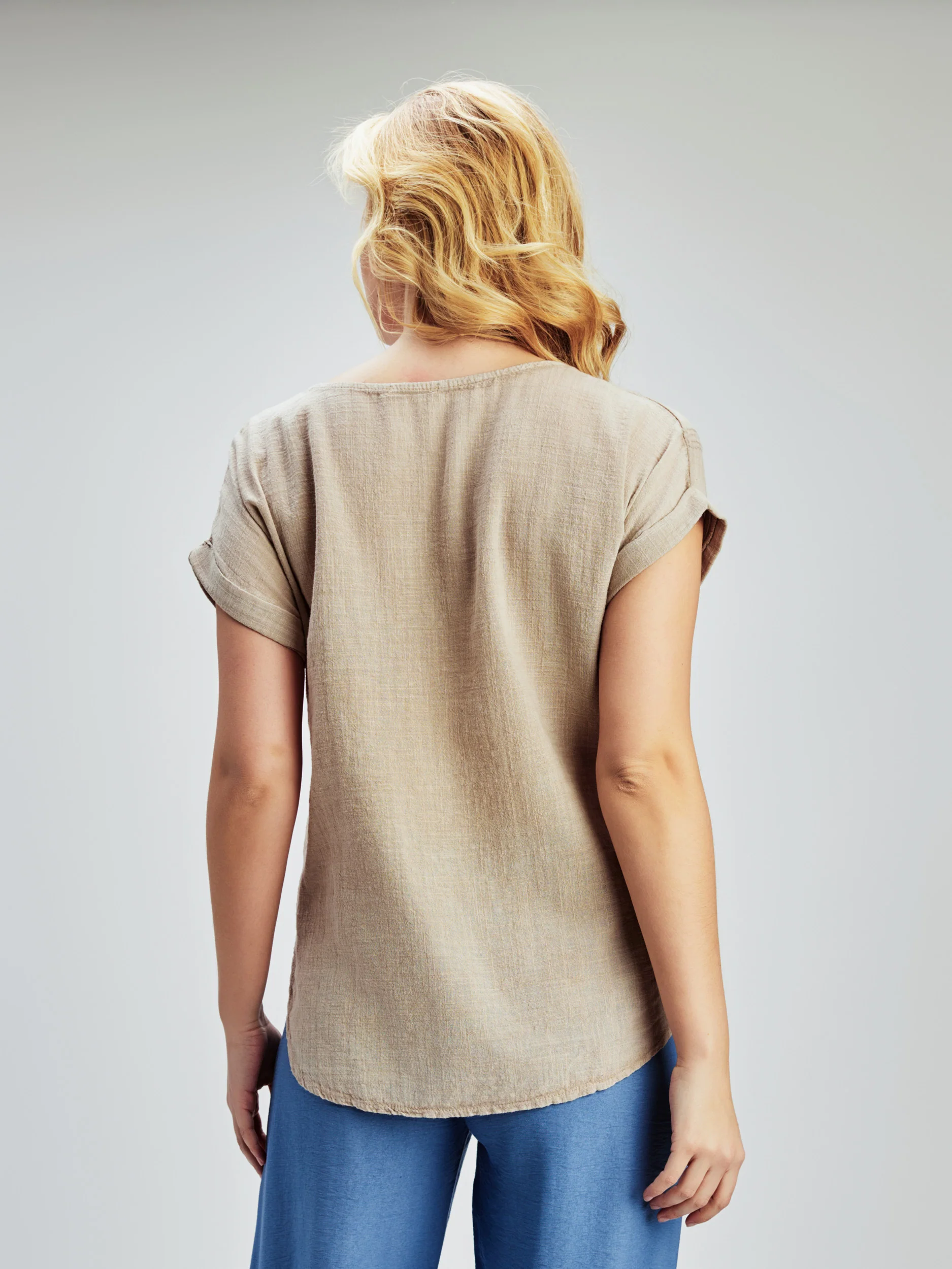 Blouse ample à manches courtes - Image 7