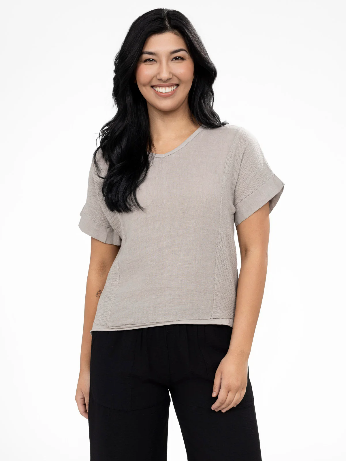 Blouse ample à manches courtes - Image 4