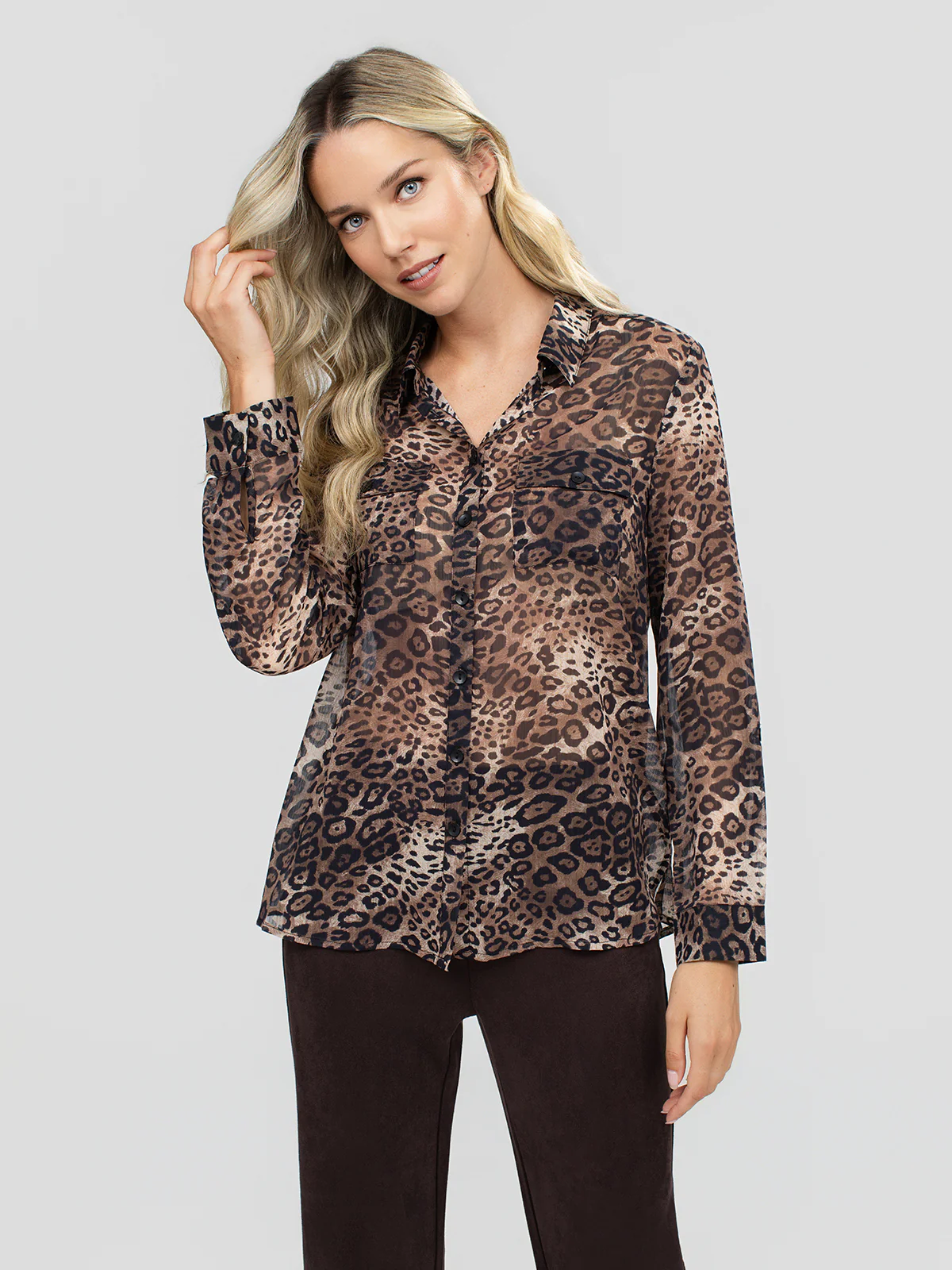 Blouse fluide à imprimé léopard - Image 2