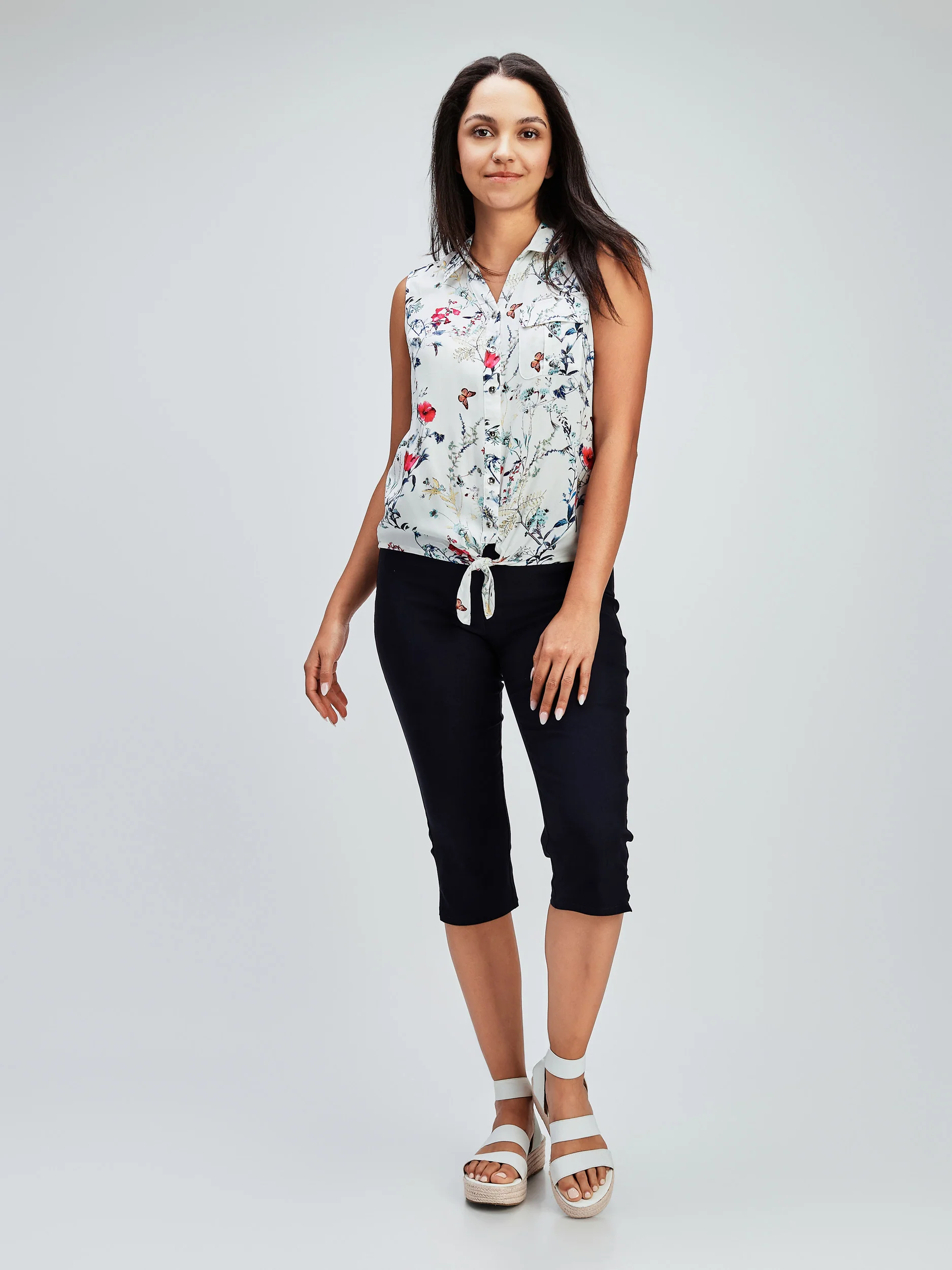 Blouse sans manches avec boutons - Image 2