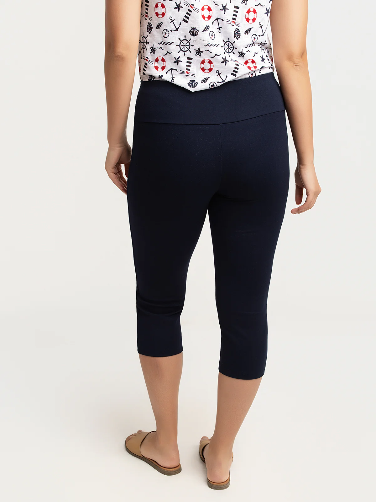 Capri à taille haute à enfiler - Image 6