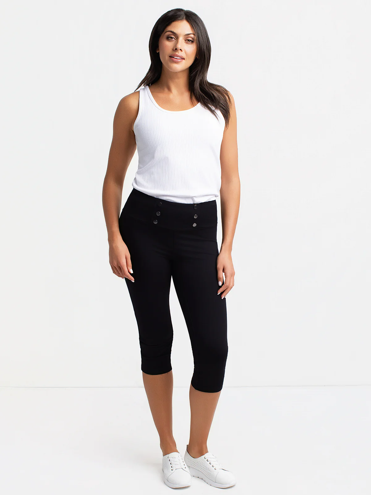Capri à taille haute à enfiler - Image 8