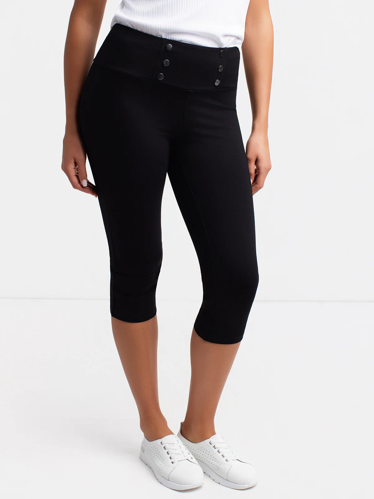 Capri à taille haute à enfiler - Image 9