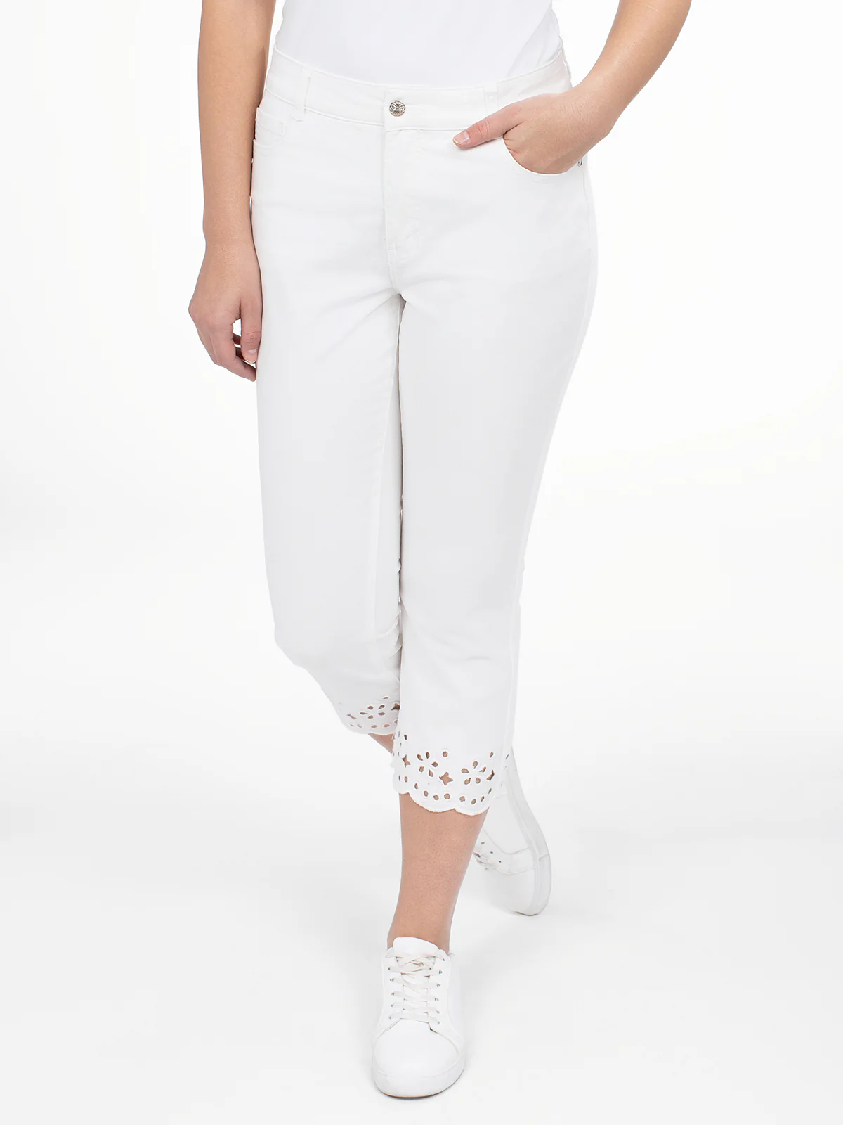 Capri droit en denim