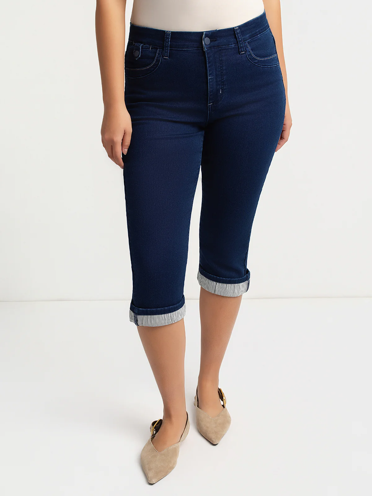 Capri droit en denim - Image 4